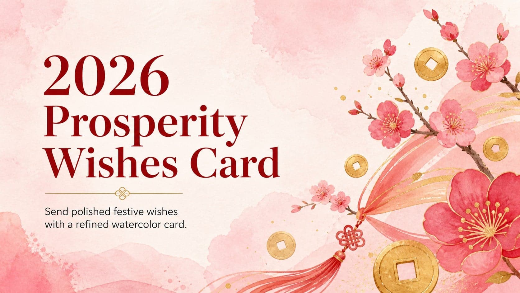 2026 Prosperity Wishes Card preview