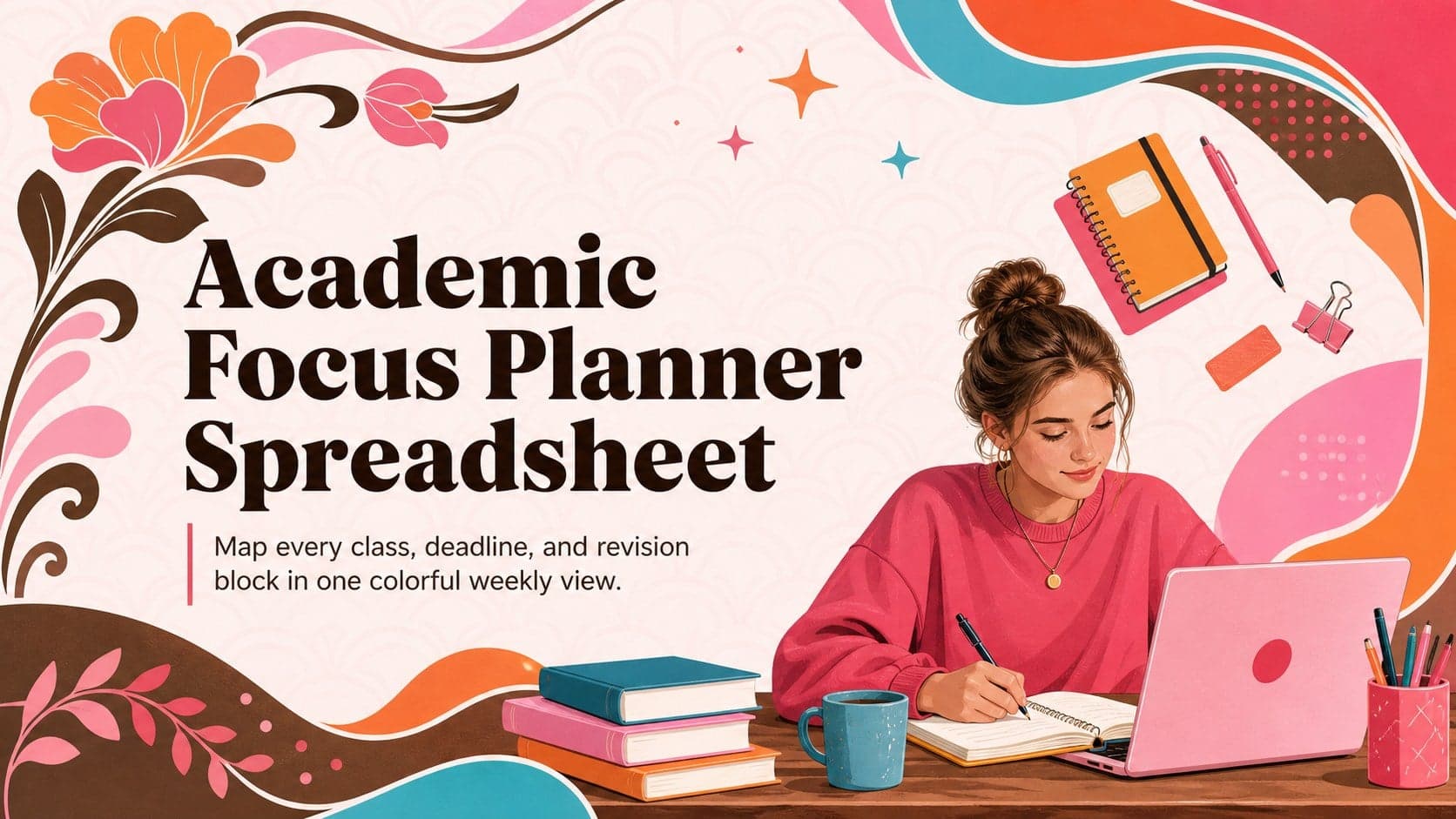 Academic Focus Planner Spreadsheet preview