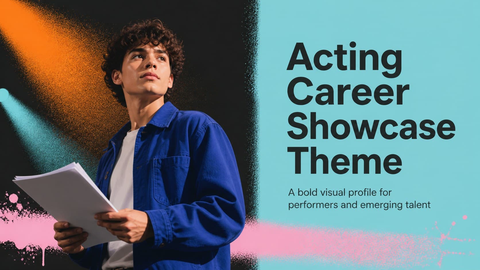 Acting Career Showcase Theme preview