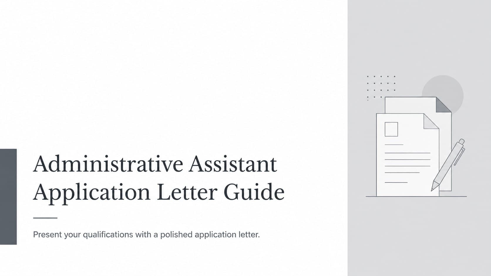 Administrative Assistant Application Letter Guide preview