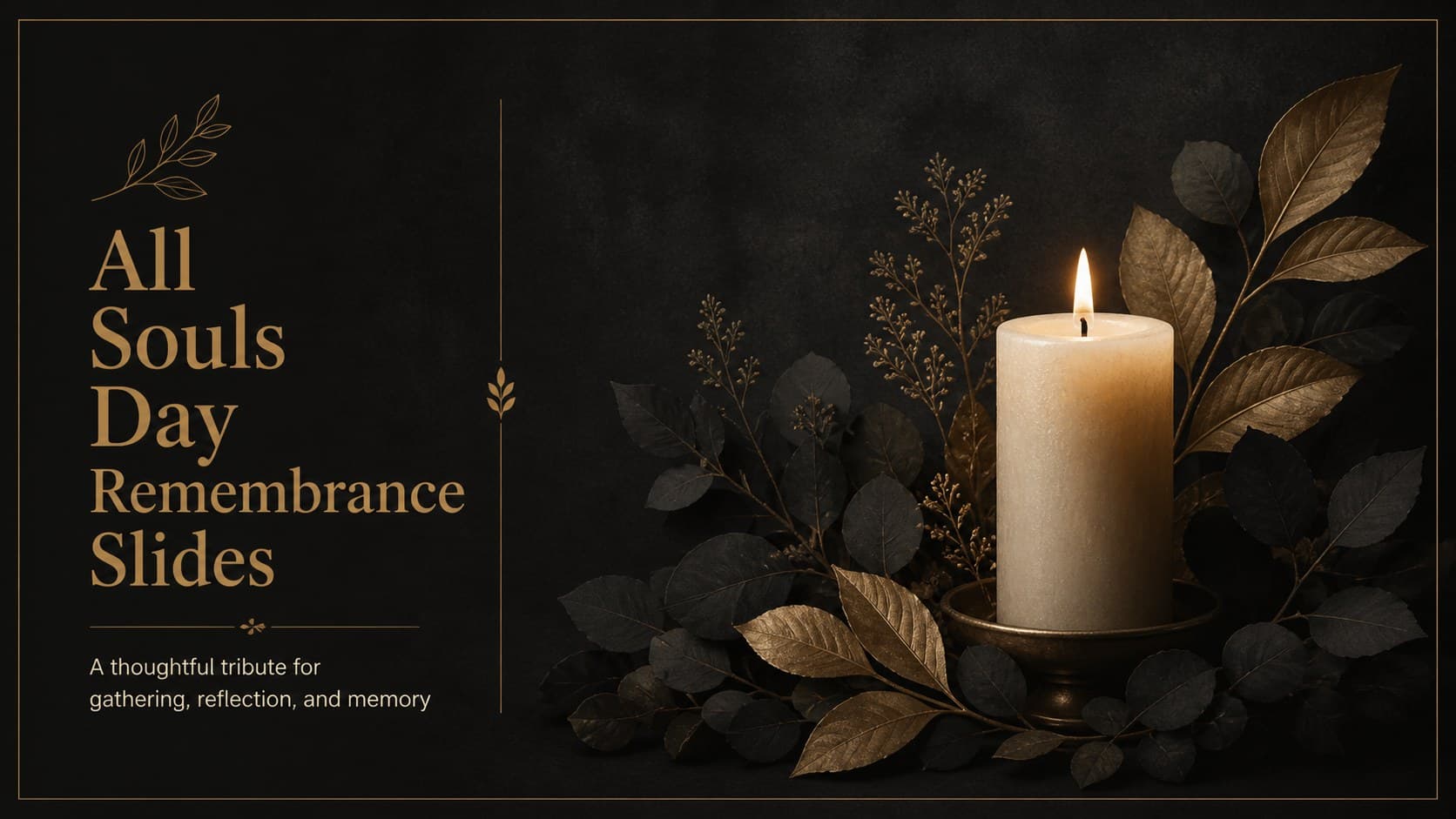 All Souls Day Remembrance Slides preview