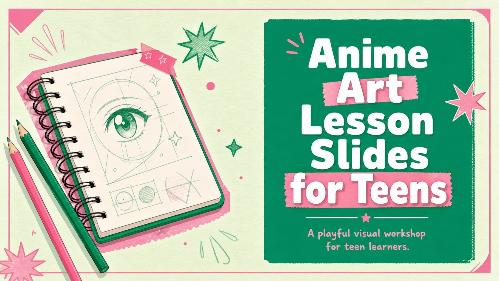 Anime Art Lesson Slides for Teens preview