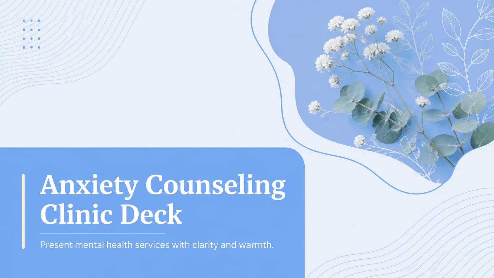 Anxiety Counseling Clinic Deck preview