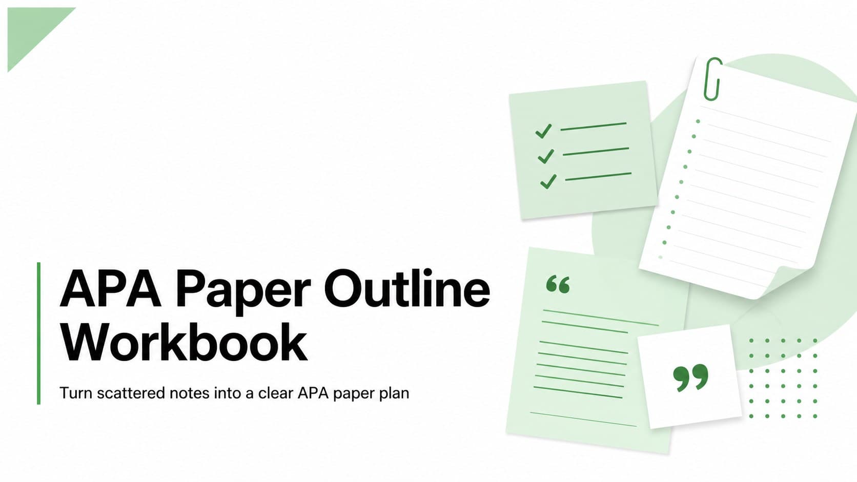 APA Paper Outline Workbook preview