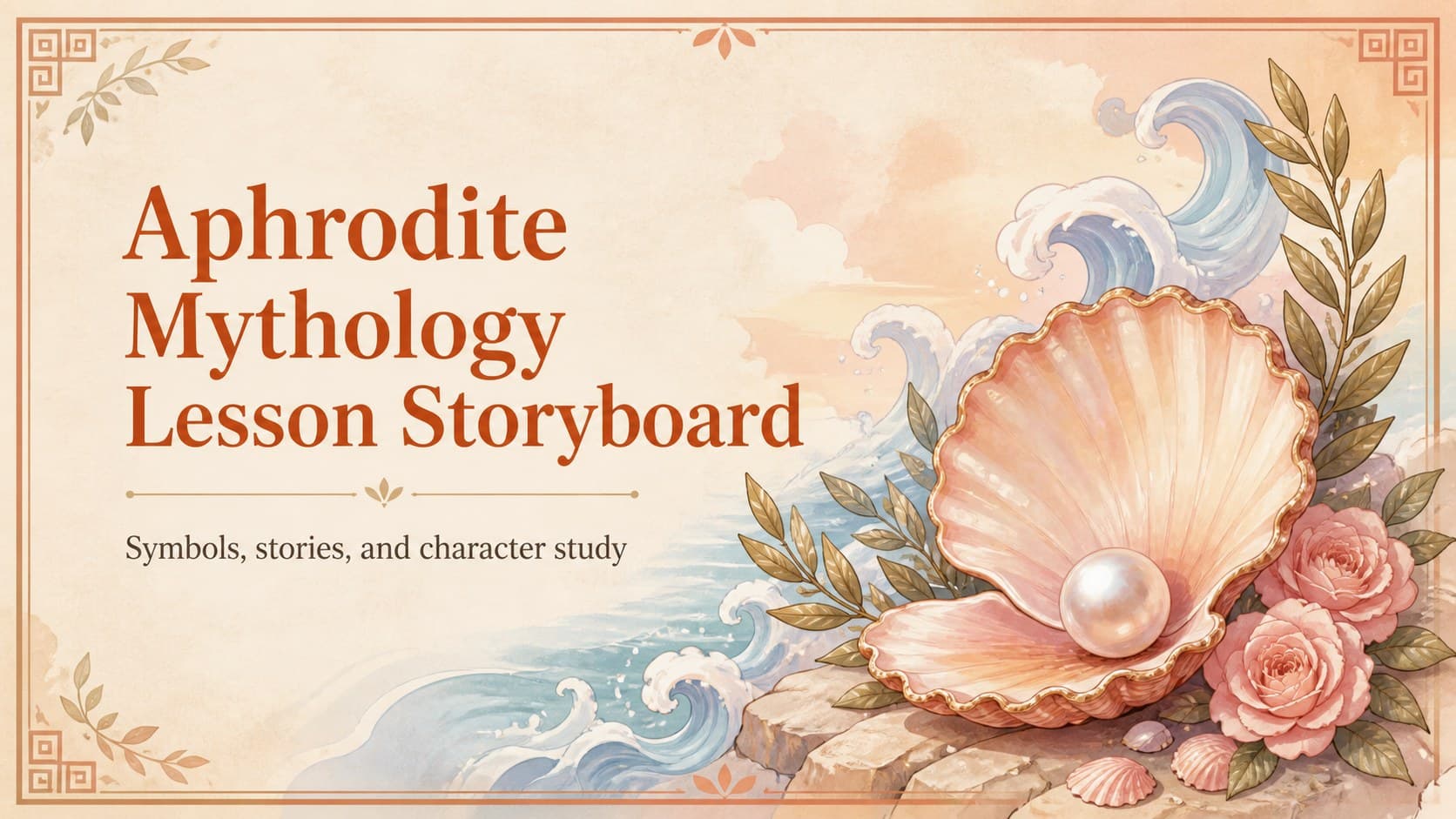 Aphrodite Mythology Lesson Storyboard preview
