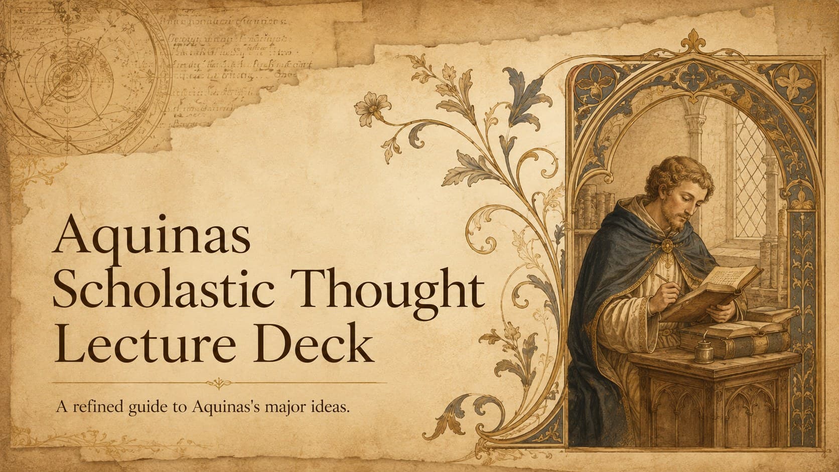 Aquinas Scholastic Thought Lecture Deck preview