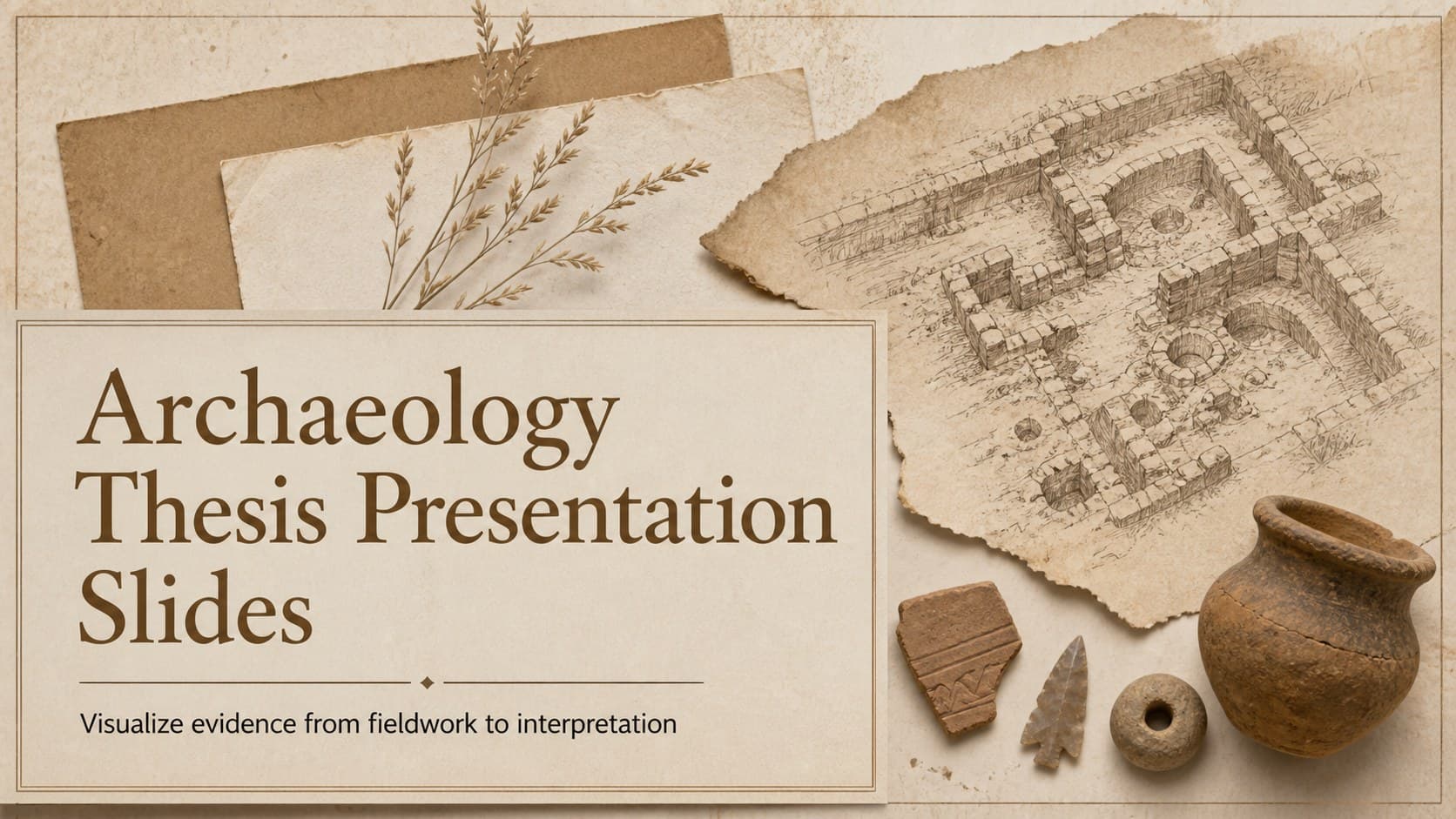 Archaeology Thesis Presentation Slides preview