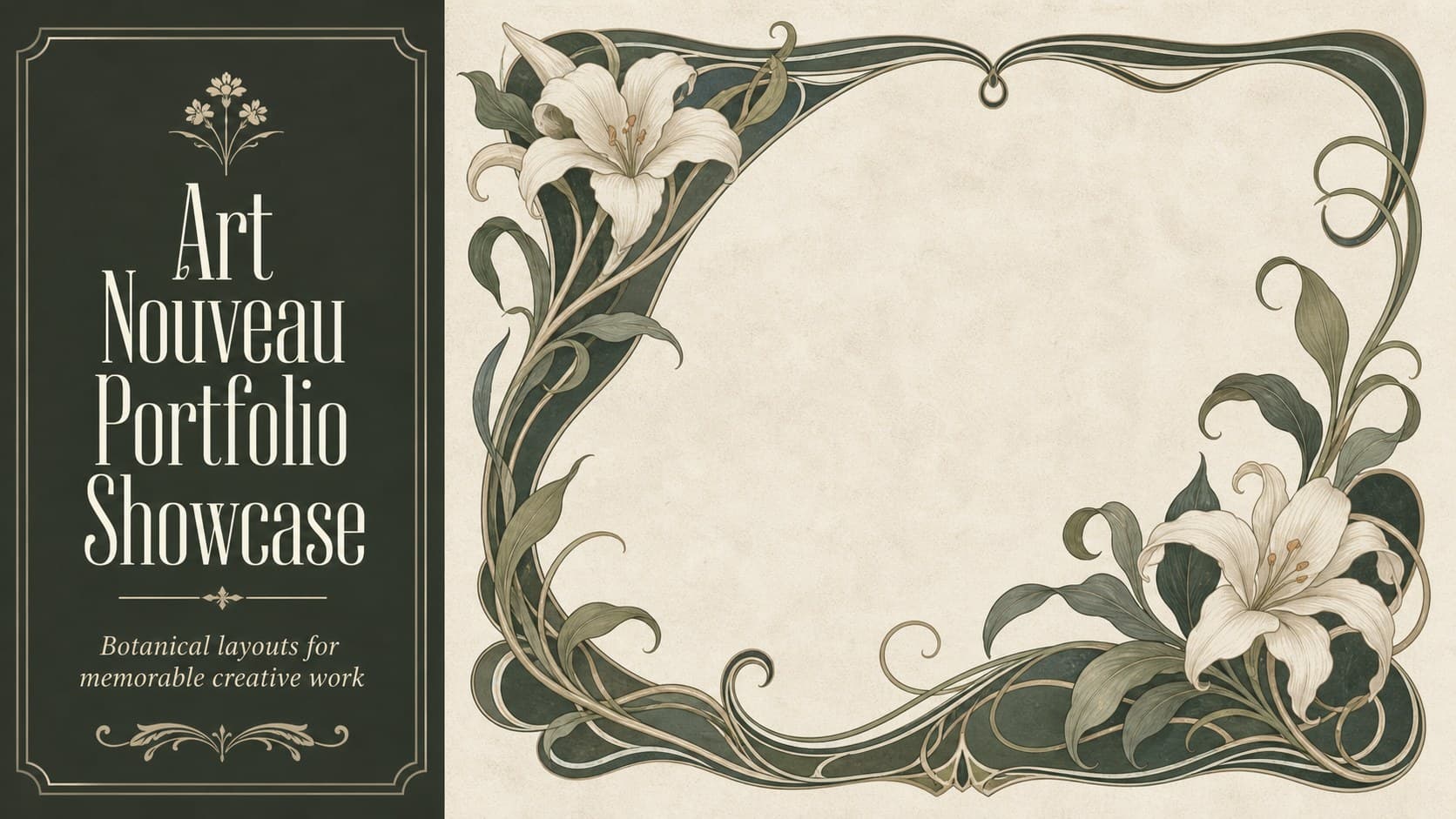 Art Nouveau Portfolio Showcase preview