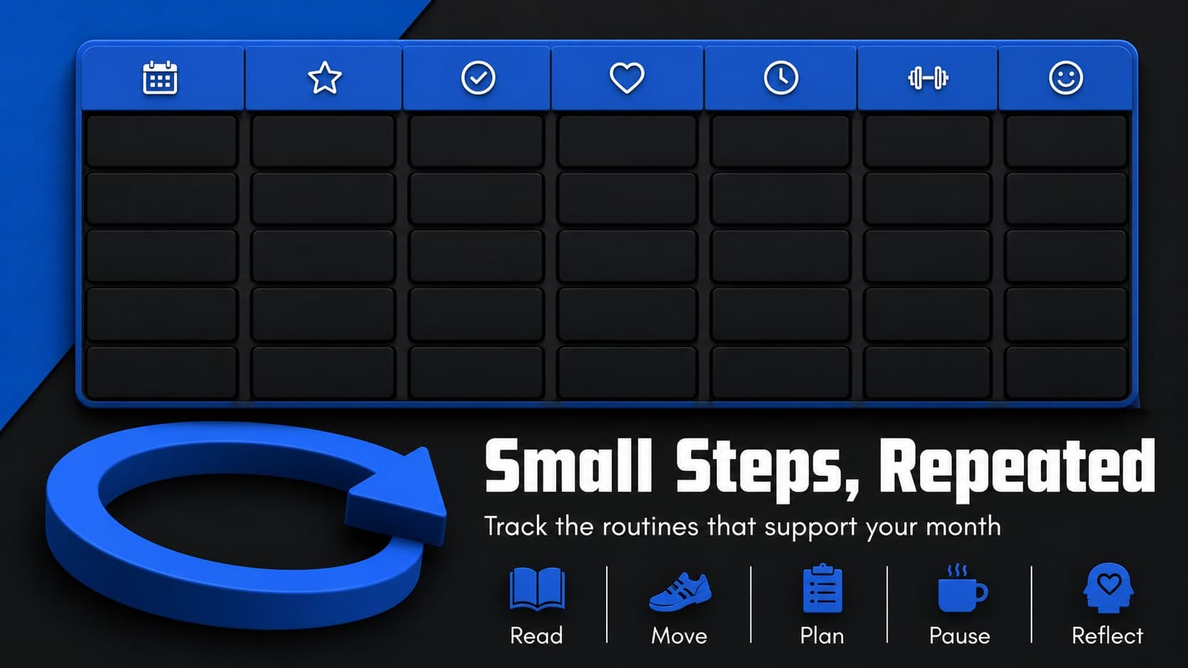 Habit and routine tracker slide designed for daily consistency during August 2026.