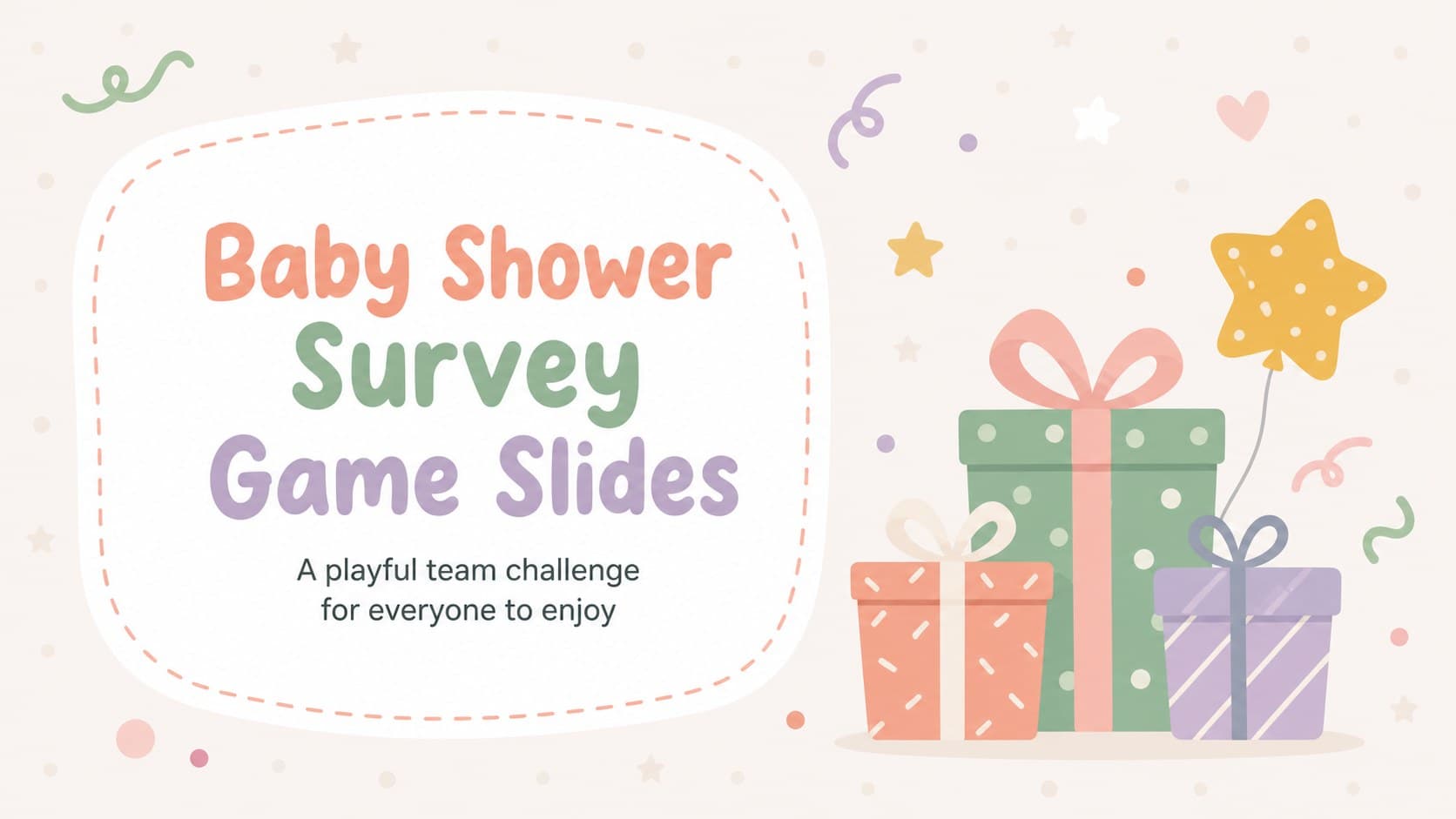 Baby Shower Survey Game Slides preview