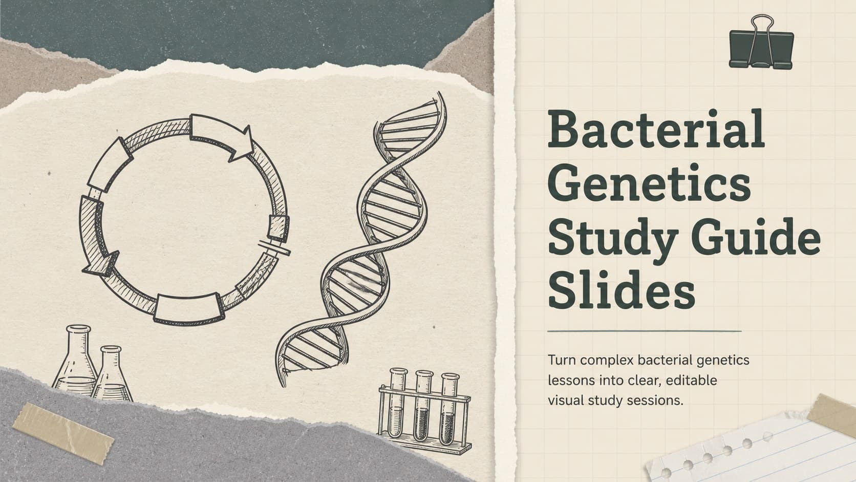 Bacterial Genetics Study Guide Slides preview