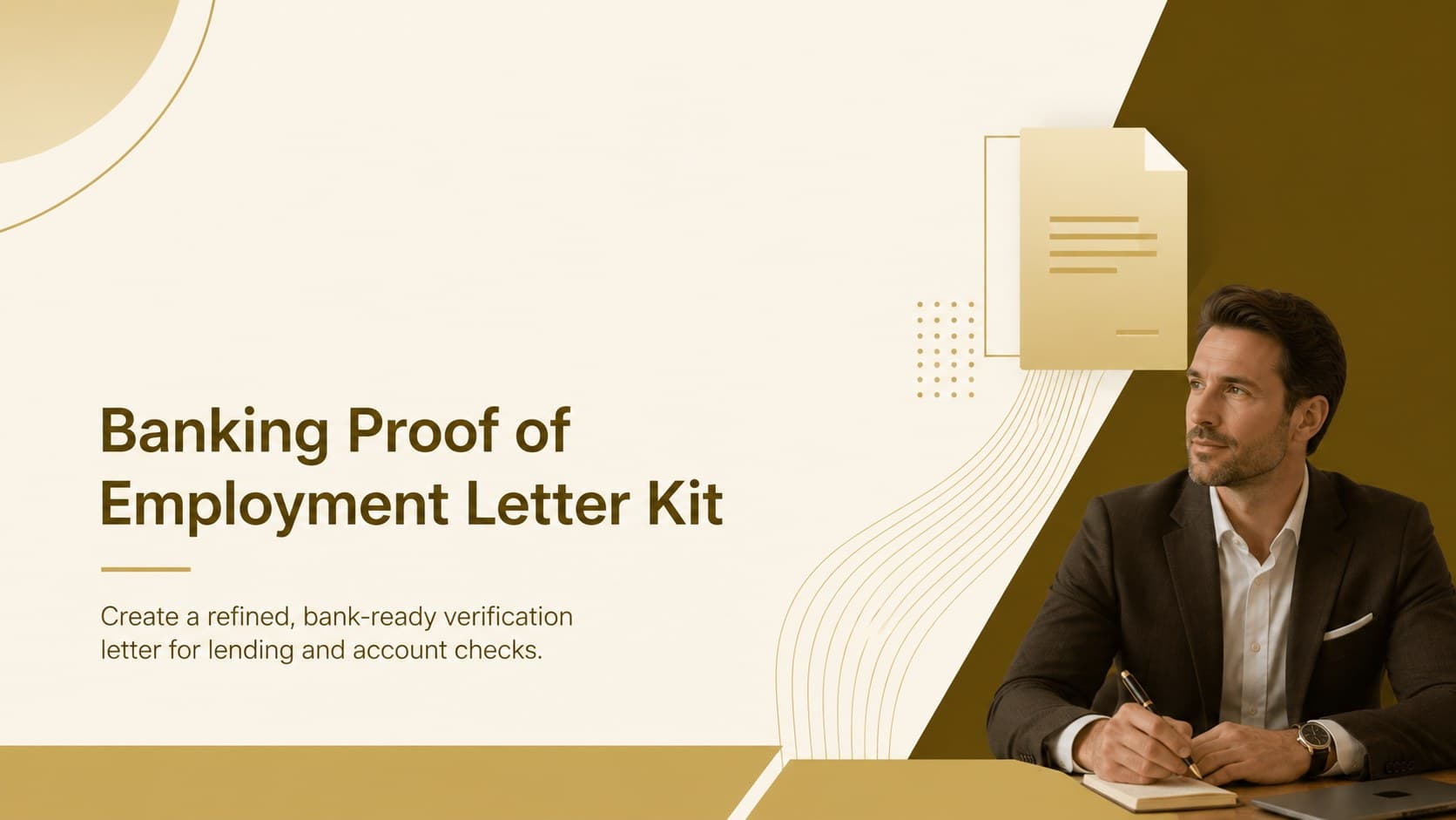 Banking Proof of Employment Letter Kit preview