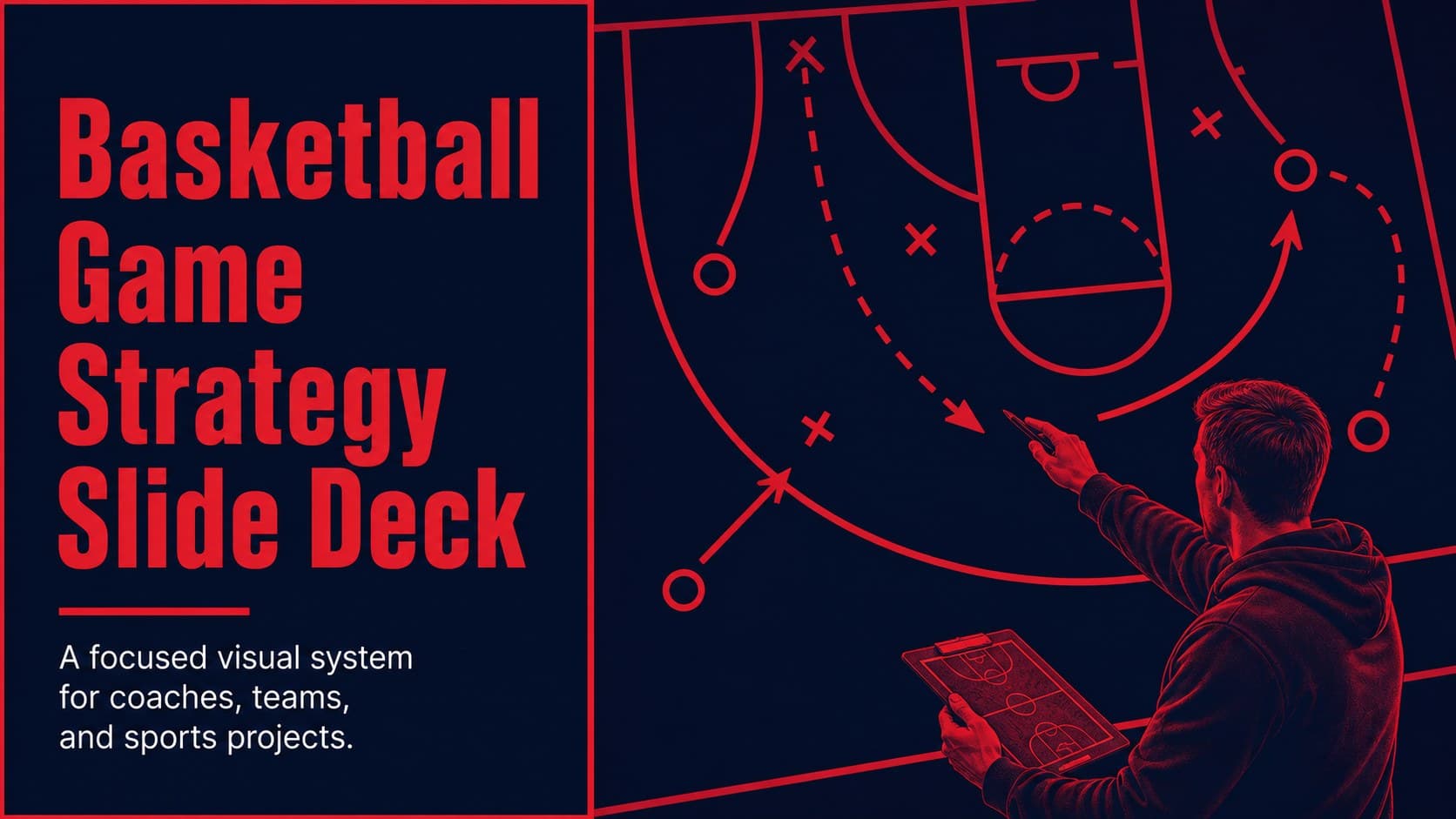 Basketball Game Strategy Slide Deck preview