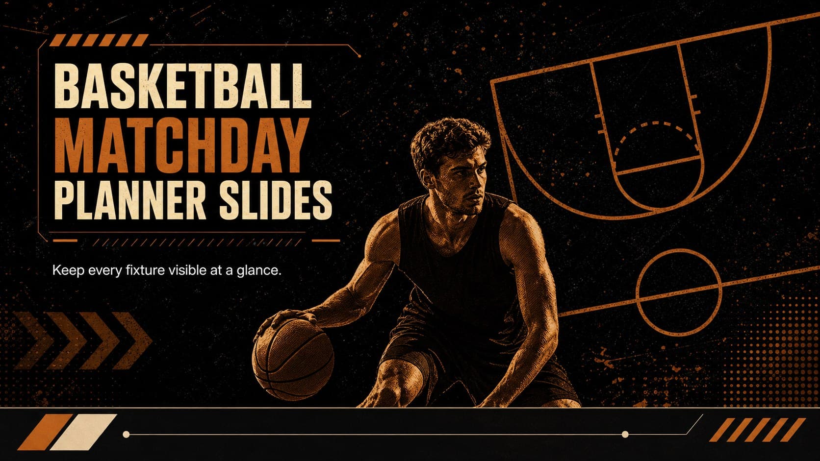 Basketball Matchday Planner Slides preview