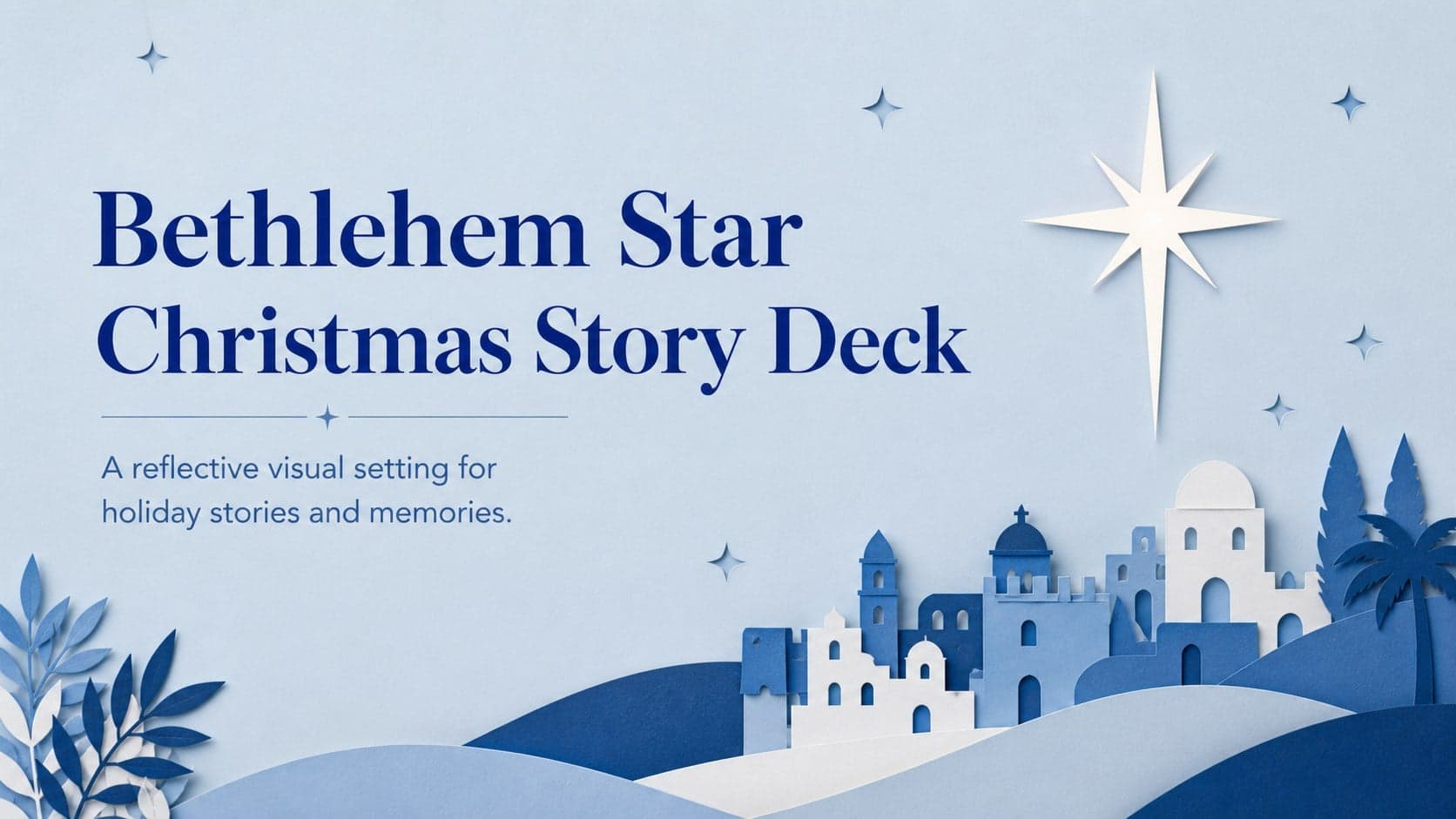 Bethlehem Star Christmas Story Deck preview