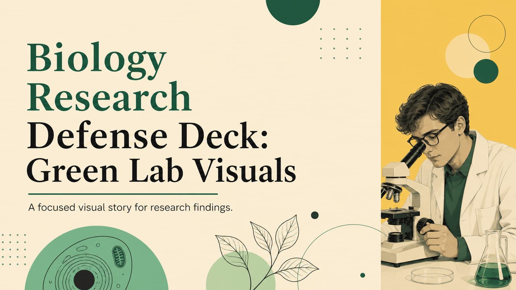 Biology Research Defense Deck: Green Lab Visuals preview