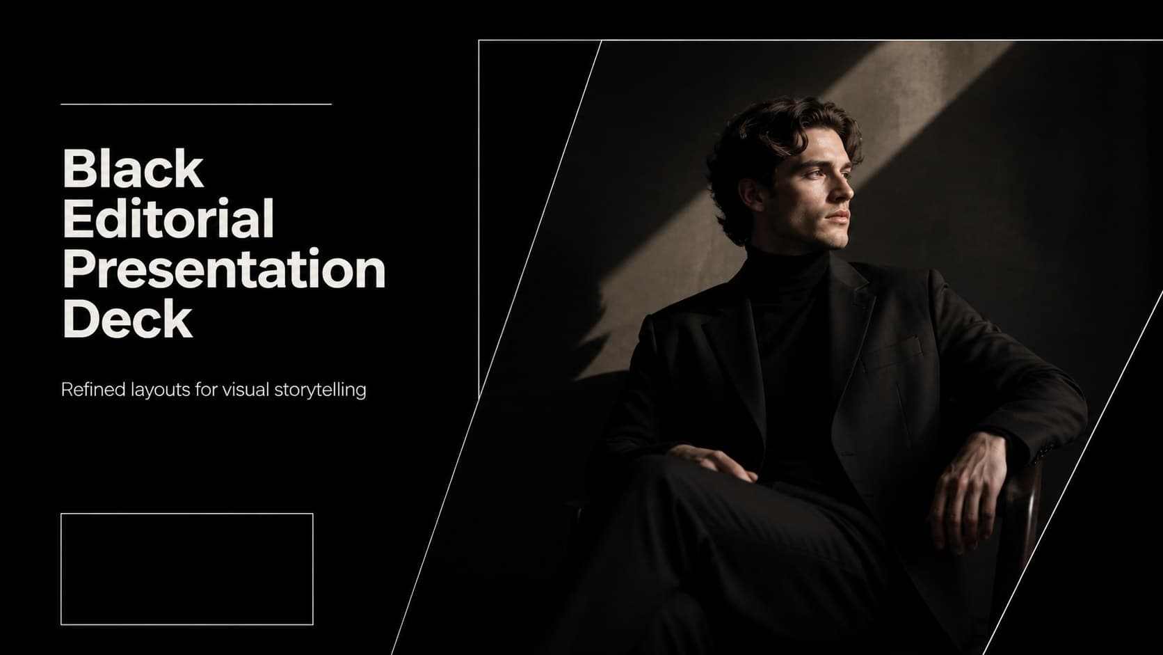 Black Editorial Presentation Deck preview