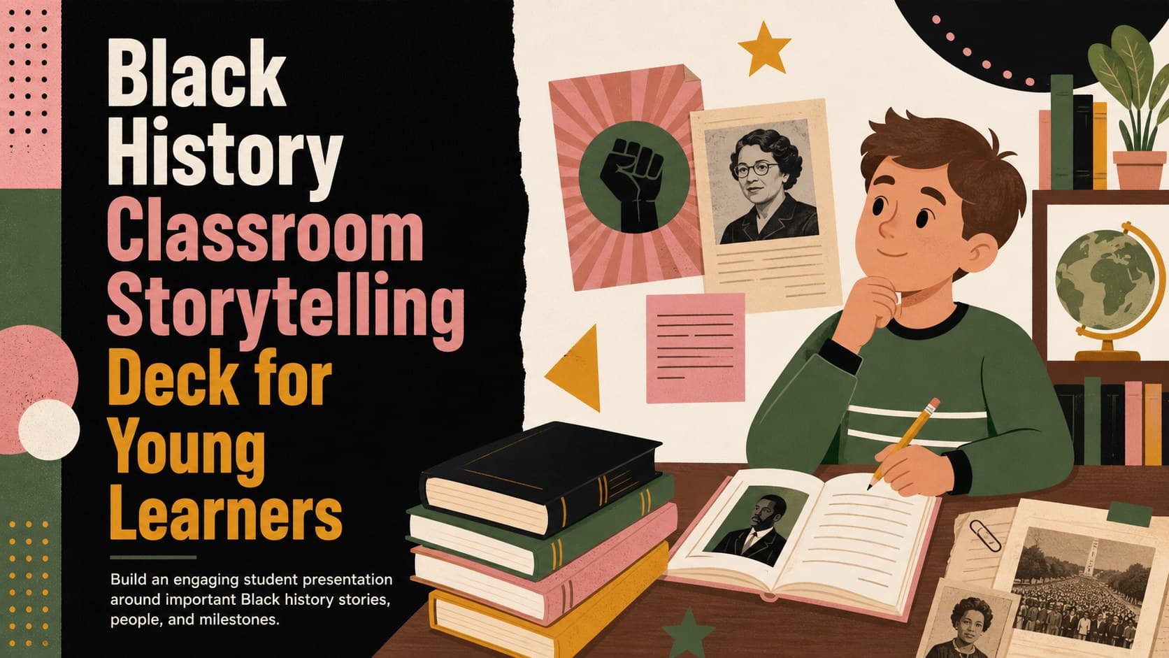 Black History Classroom Storytelling Deck for Young Learners preview