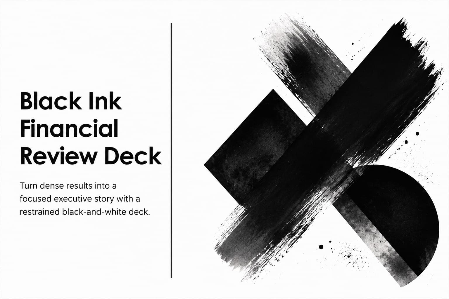 Black Ink Financial Review Deck preview