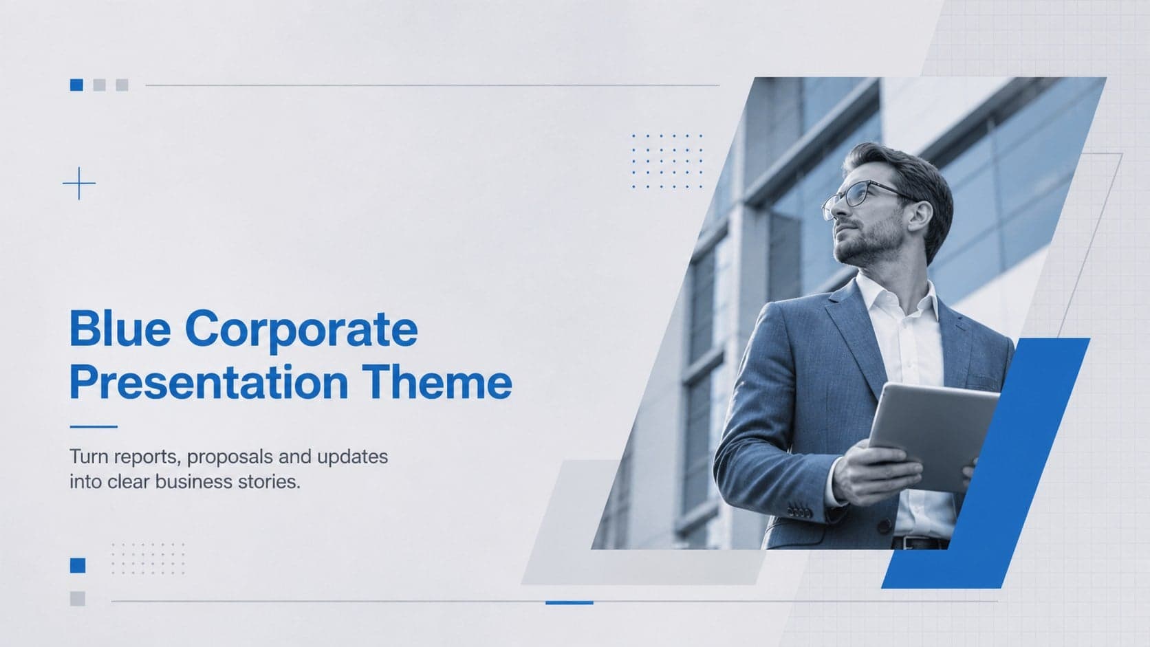 Blue Corporate Presentation Theme preview