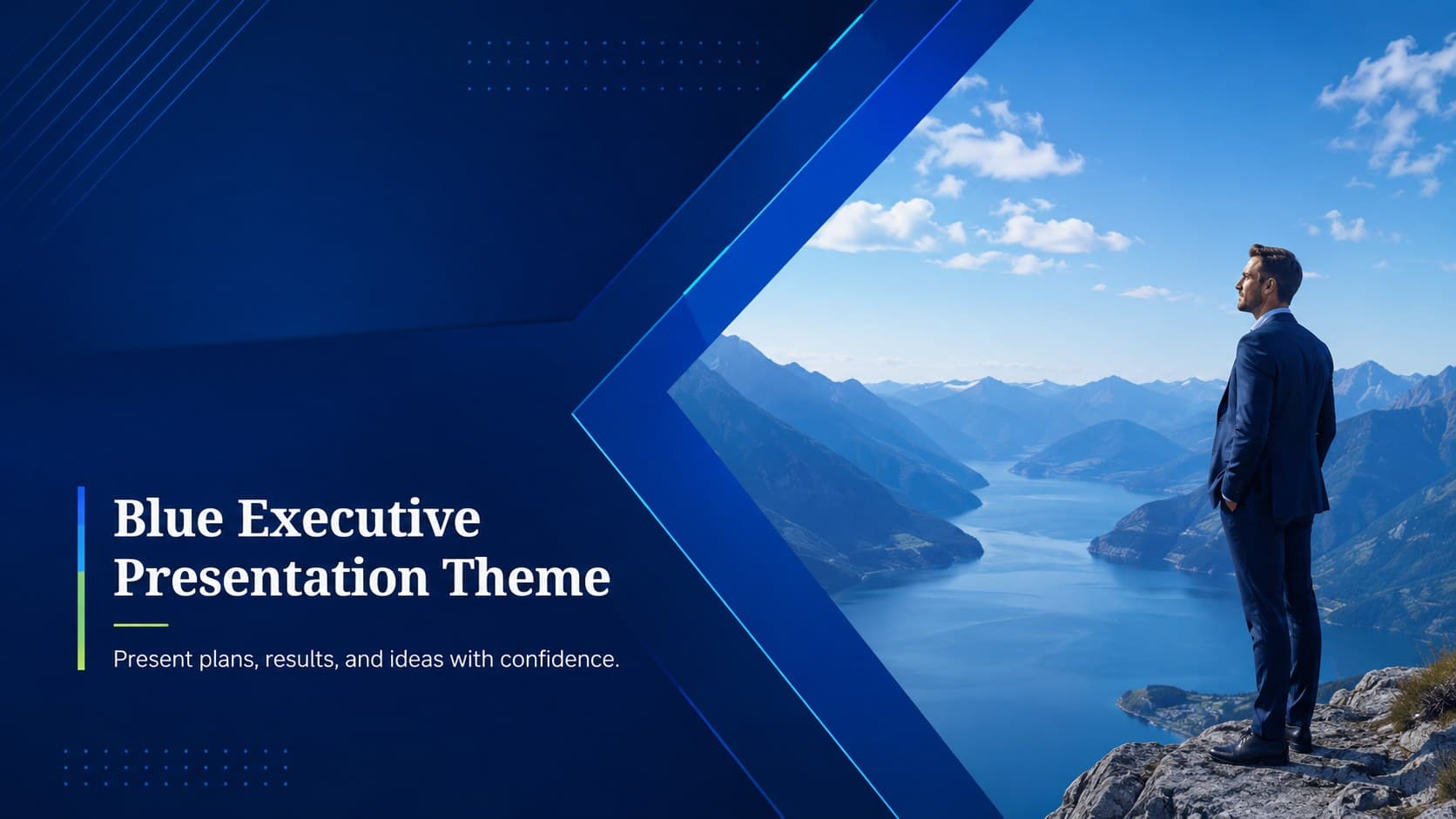 Blue Executive Presentation Theme preview