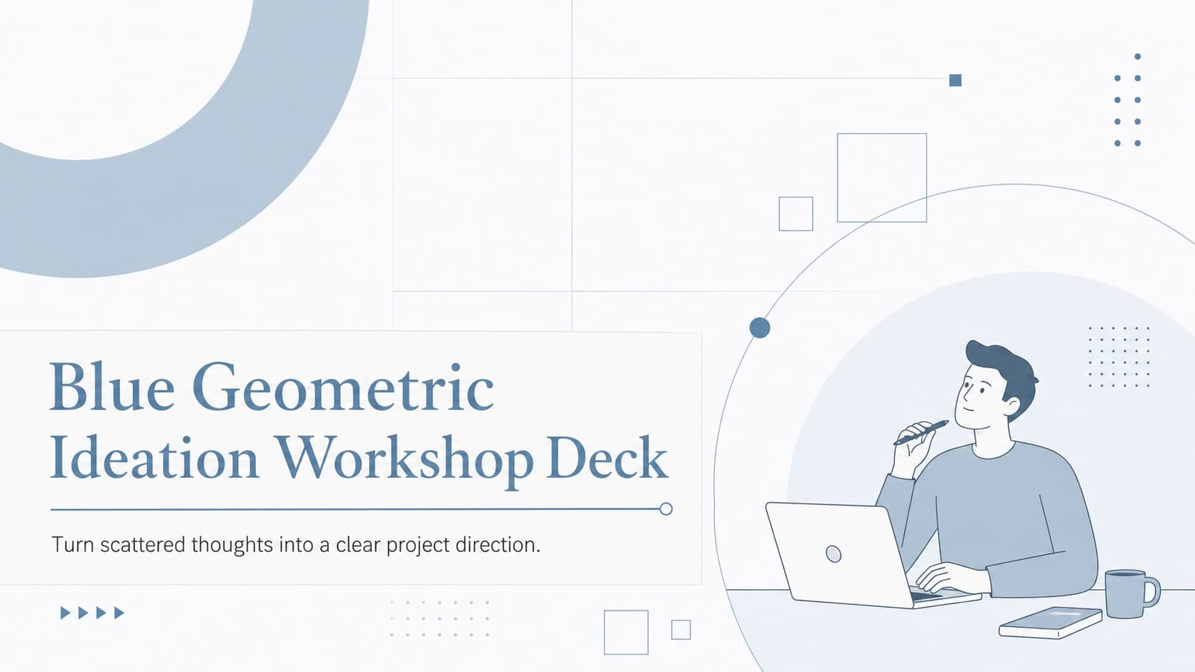 Blue Geometric Ideation Workshop Deck preview