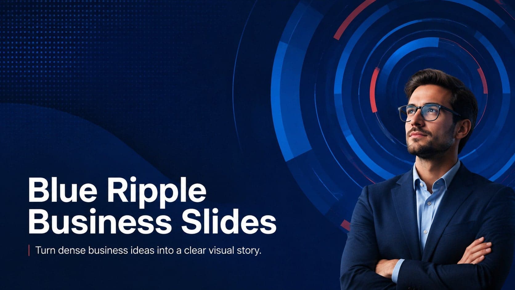 Blue Ripple Business Slides preview