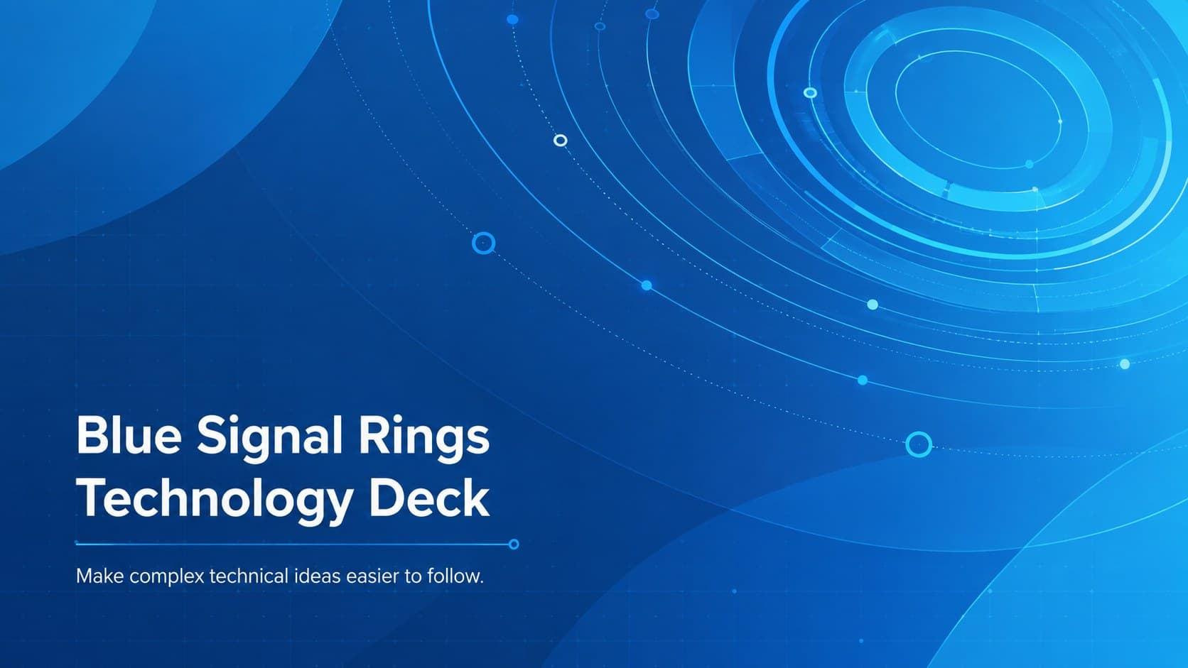 Blue Signal Rings Technology Deck preview