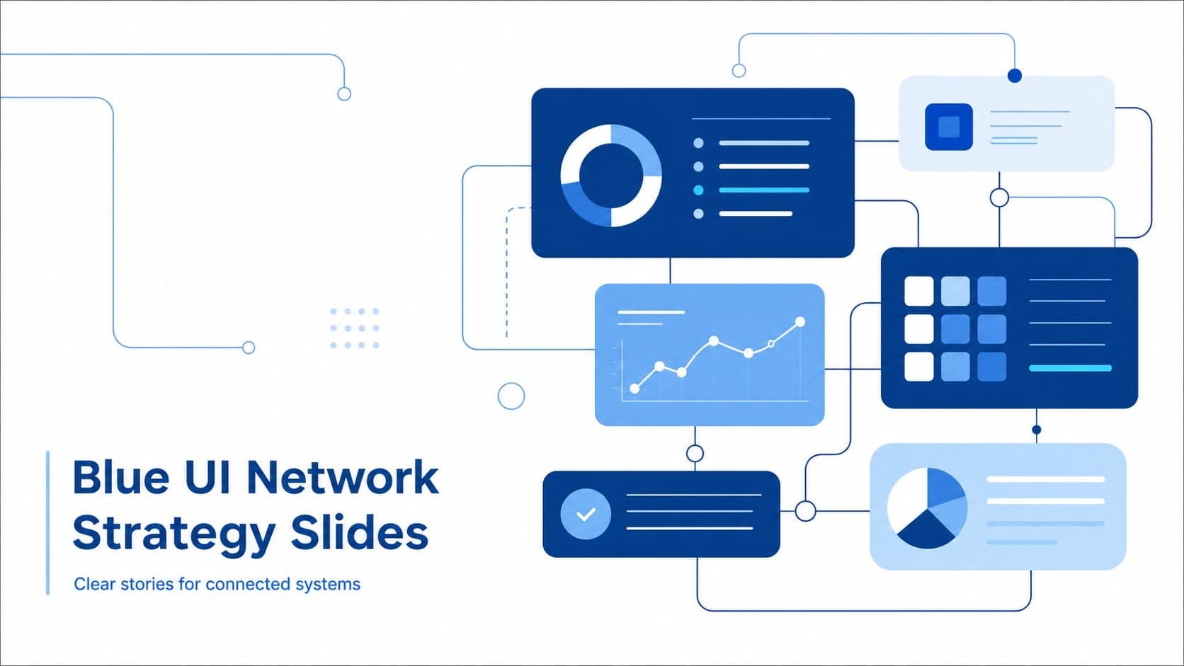 Blue UI Network Strategy Slides preview
