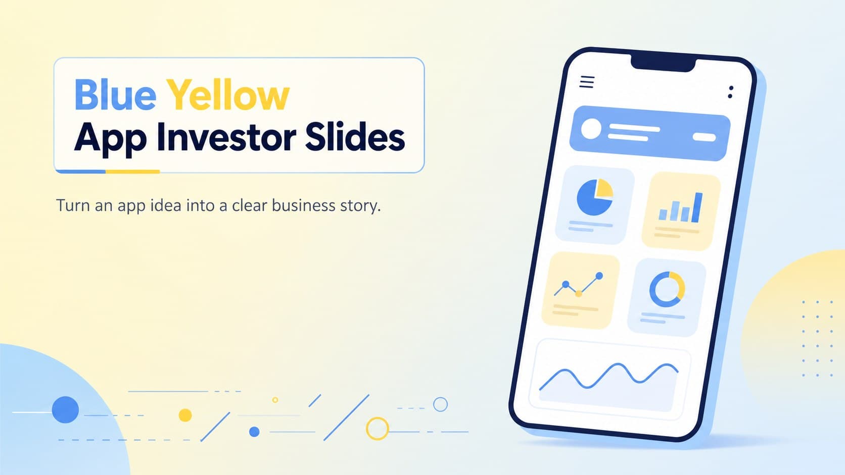 Blue Yellow App Investor Slides preview