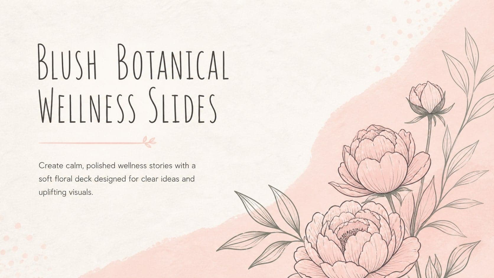 Blush Botanical Wellness Slides preview