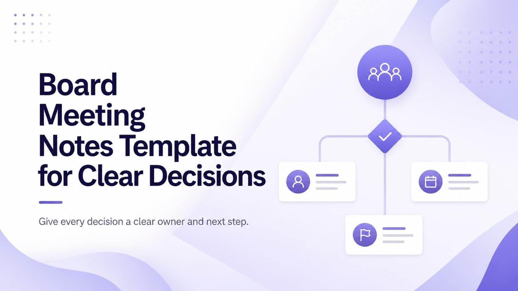 Board Meeting Notes Template for Clear Decisions preview