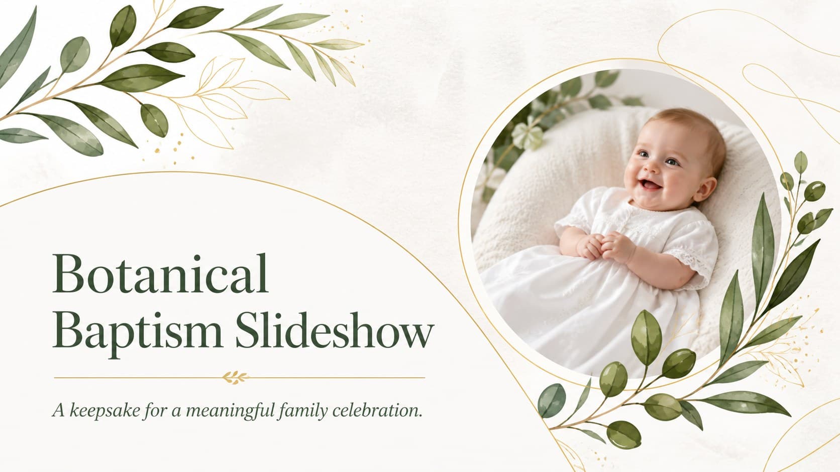 Botanical Baptism Slideshow preview