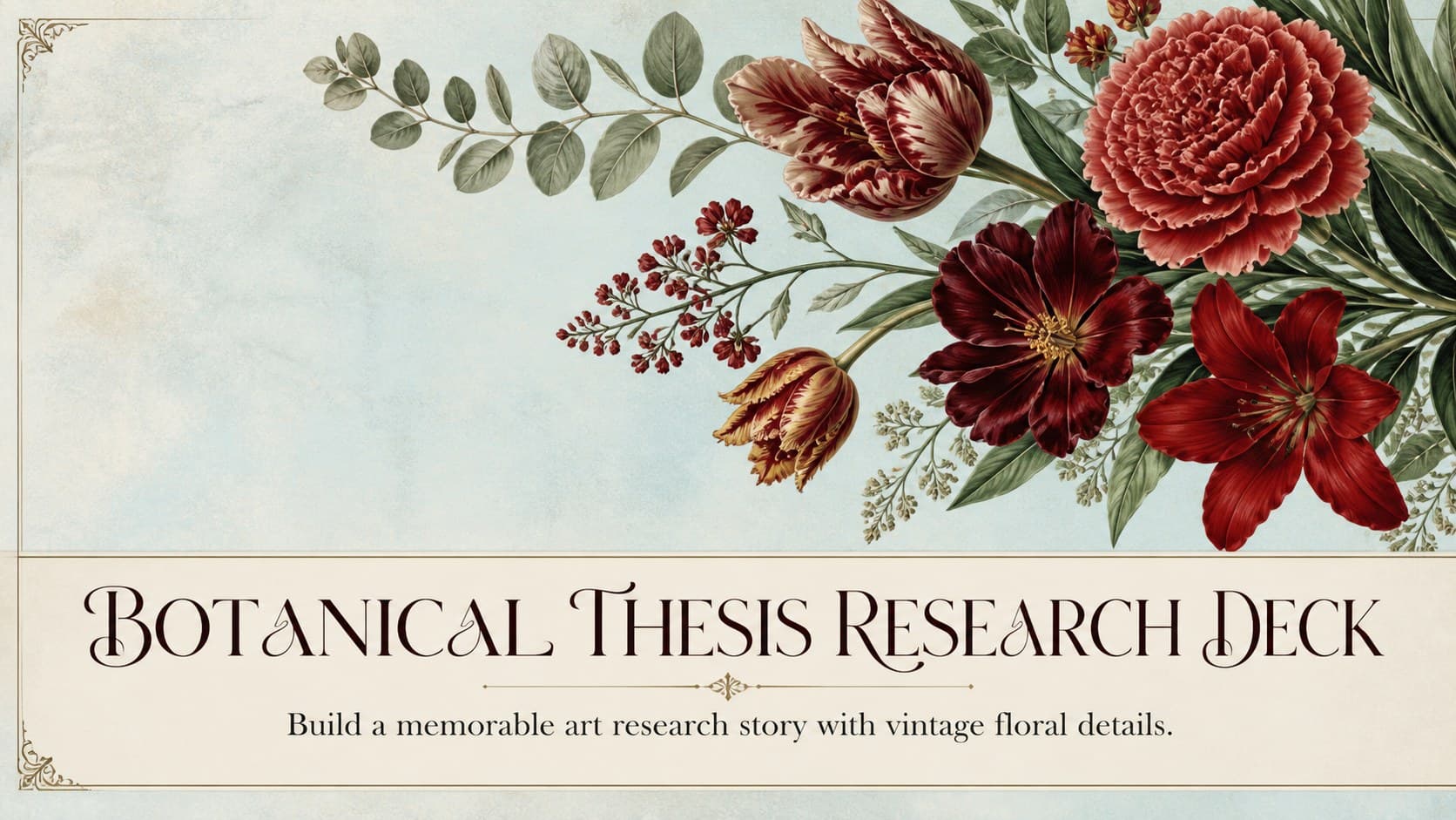Botanical Thesis Research Deck preview