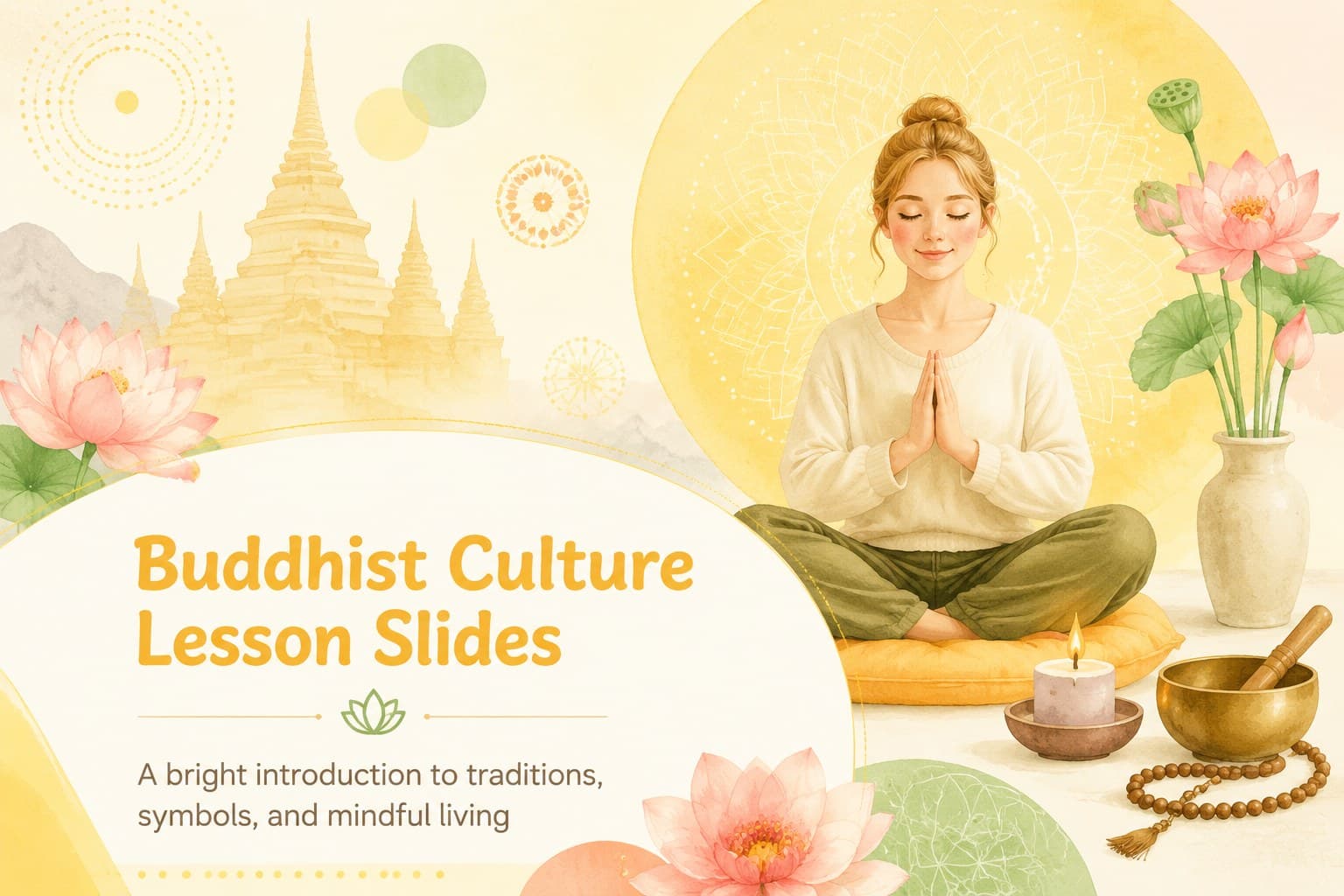 Buddhist Culture Lesson Slides preview