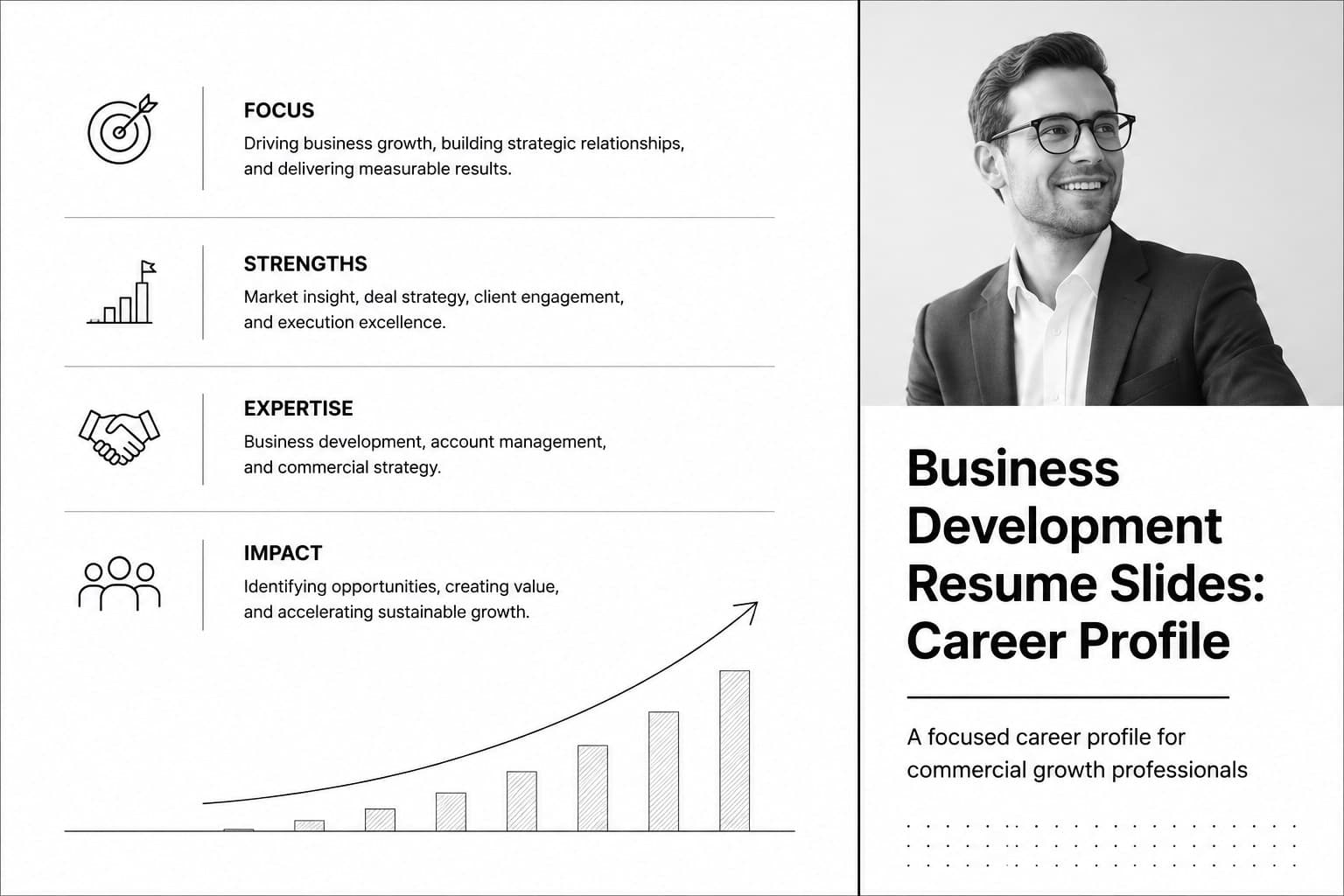 Business Development Resume Slides: Career Profile preview