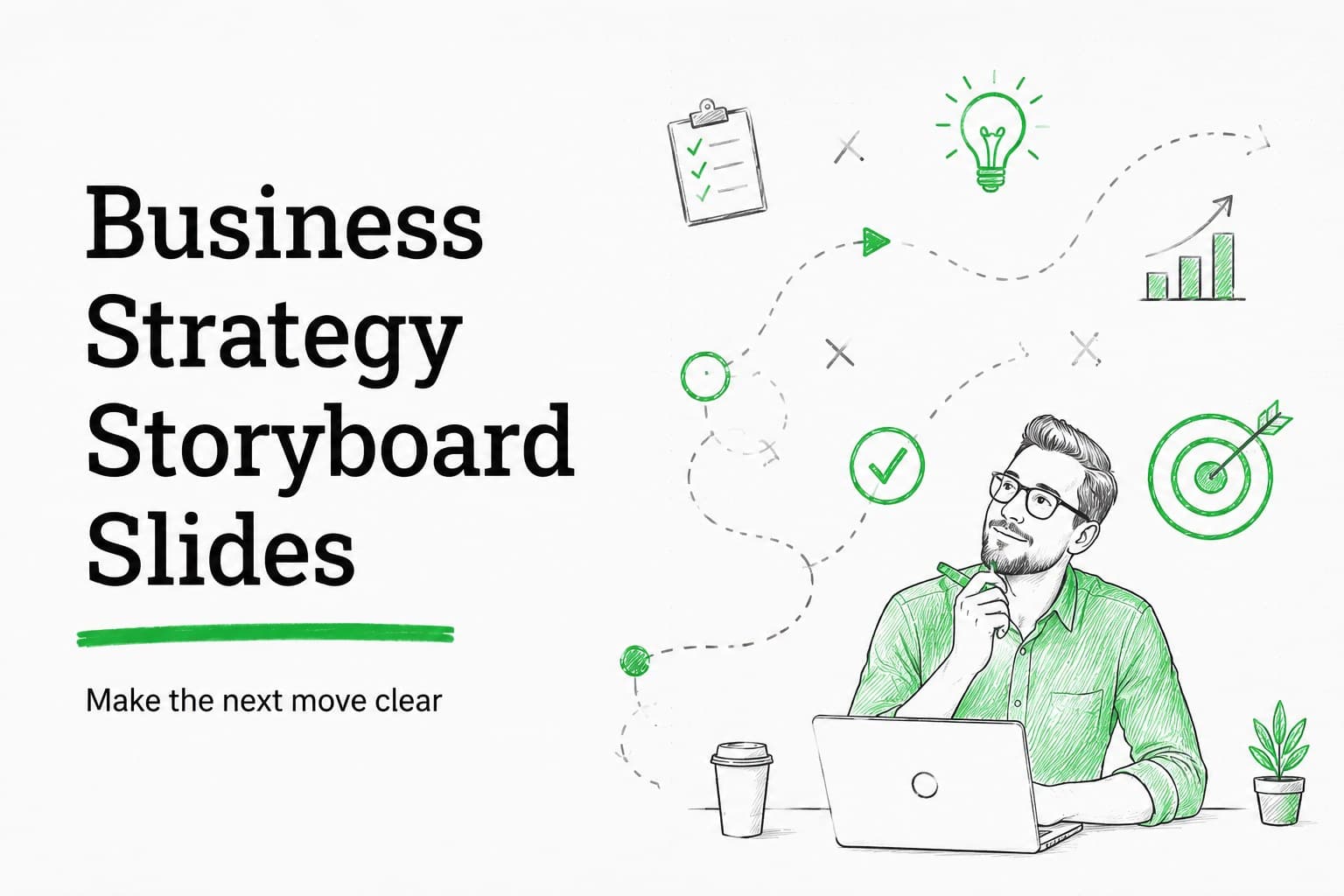 Business Strategy Storyboard Slides preview
