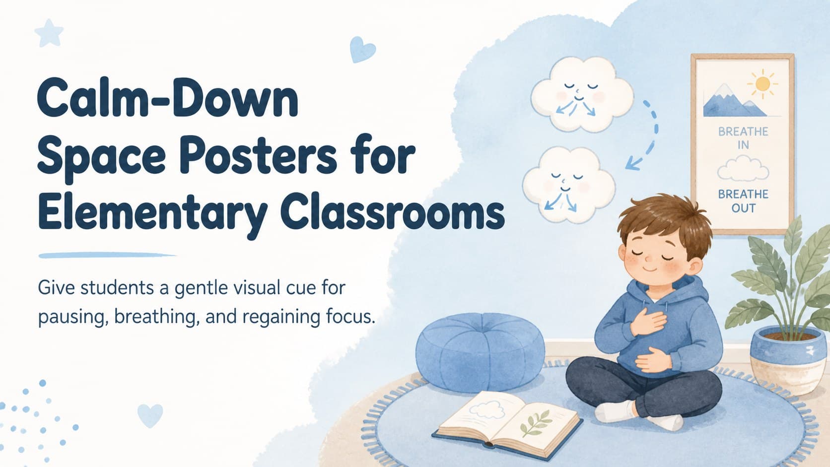 Calm-Down Space Posters for Elementary Classrooms preview