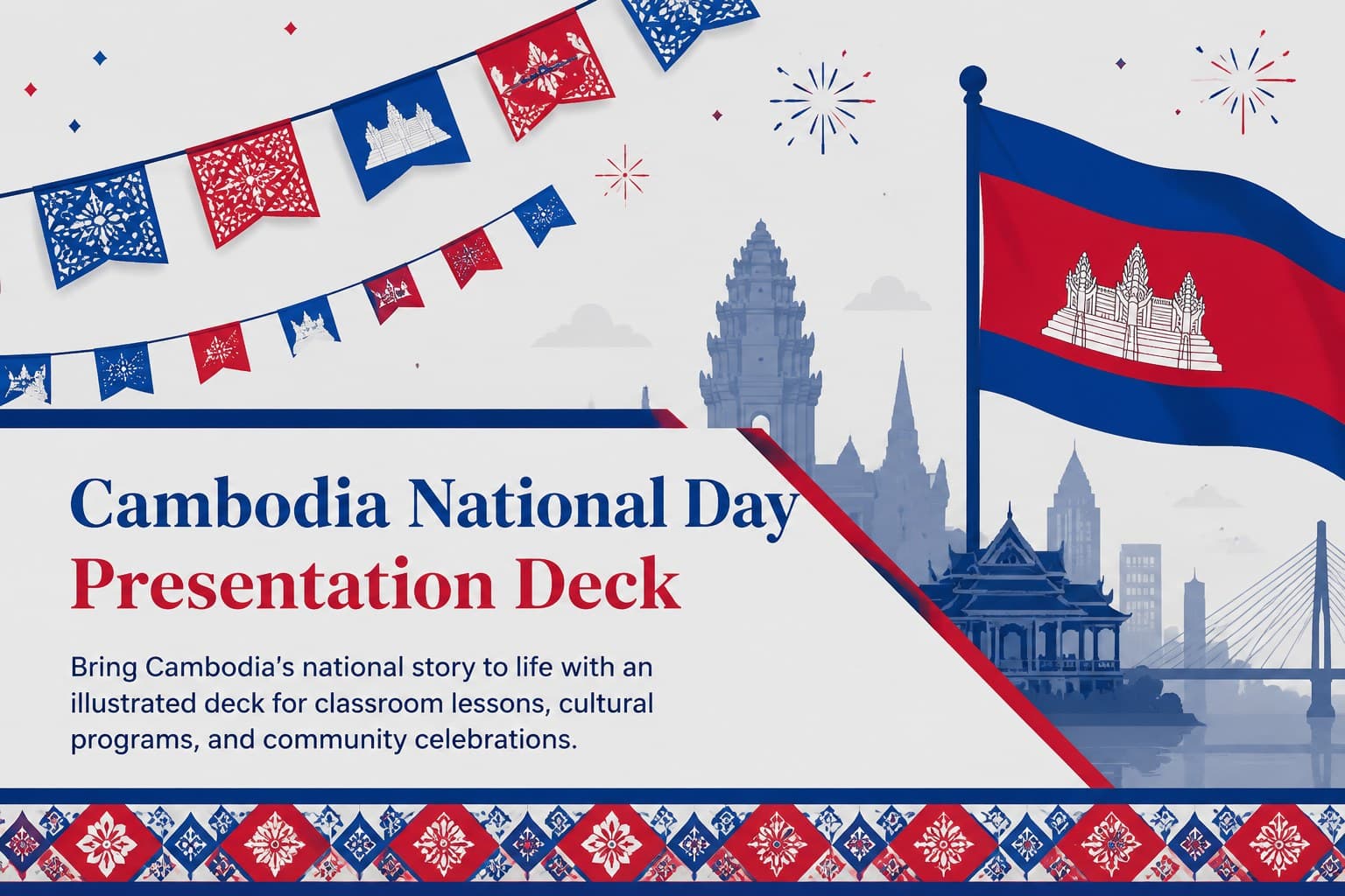 Cambodia National Day Presentation Deck preview