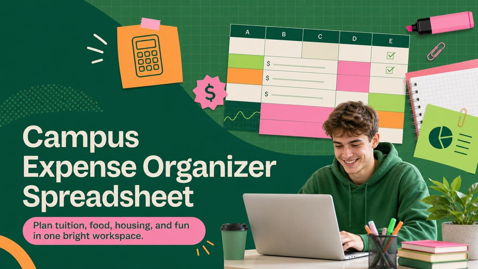 Campus Expense Organizer Spreadsheet preview