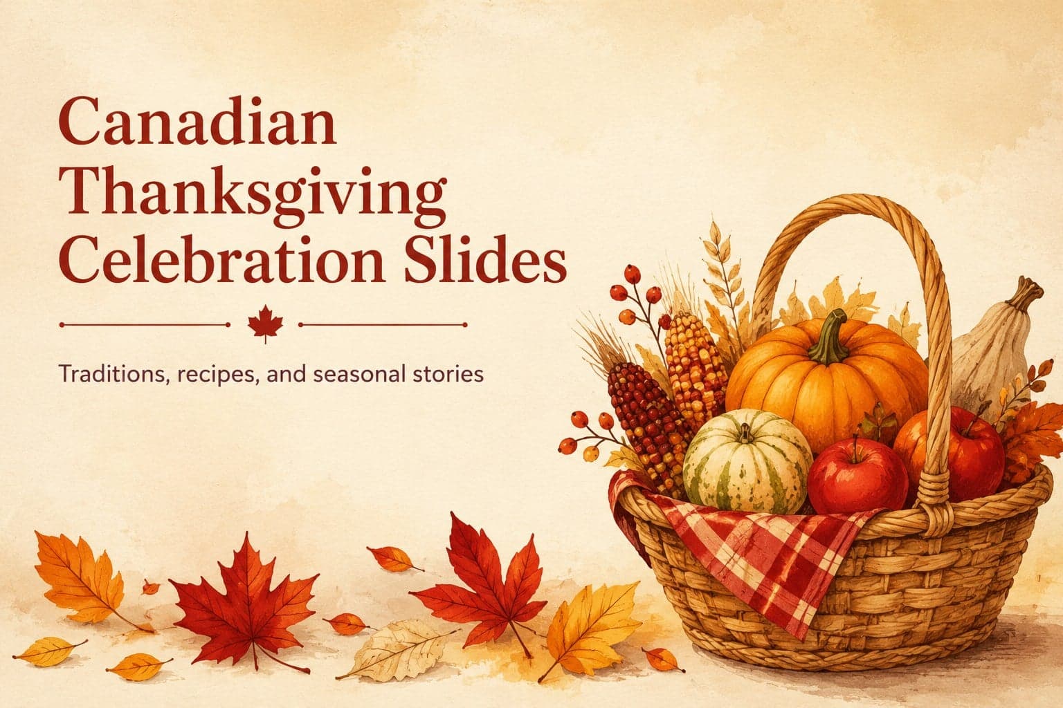 Canadian Thanksgiving Celebration Slides preview