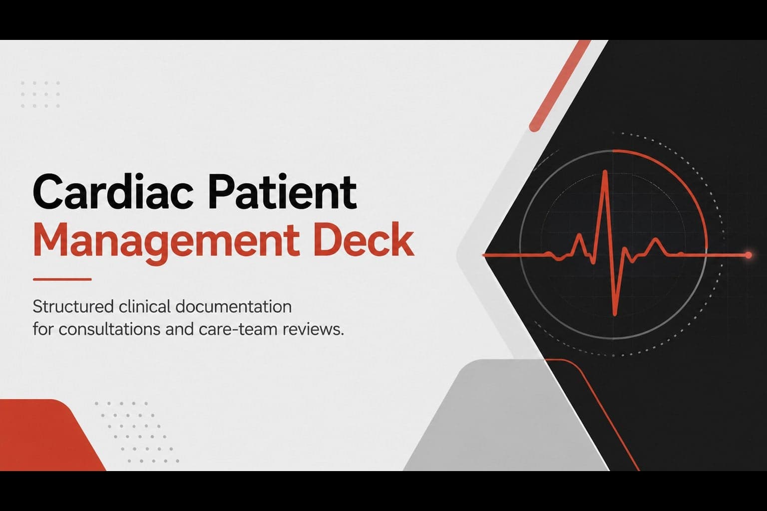 Cardiac Patient Management Deck preview