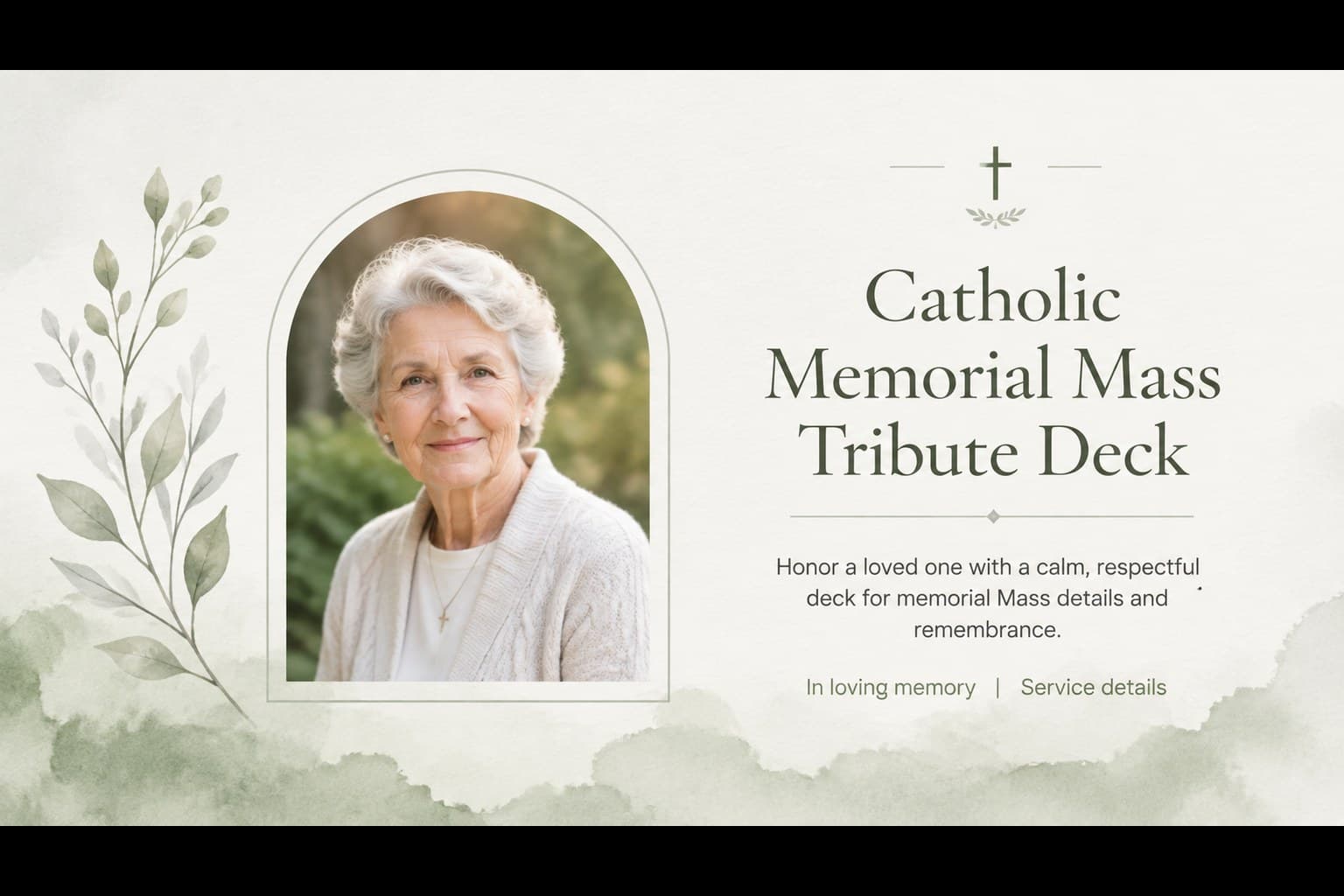 Catholic Memorial Mass Tribute Deck preview