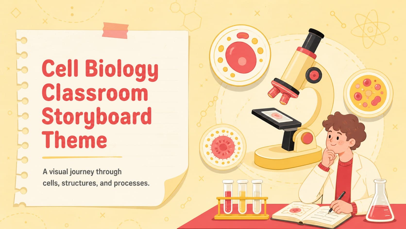 Cell Biology Classroom Storyboard Theme preview