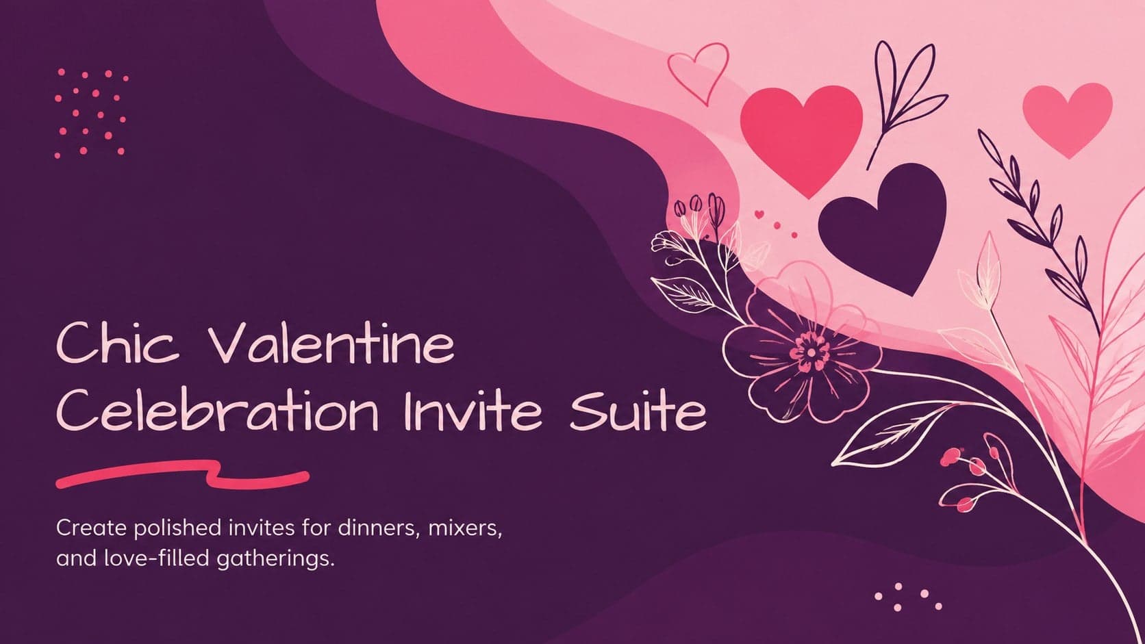 Chic Valentine Celebration Invite Suite preview
