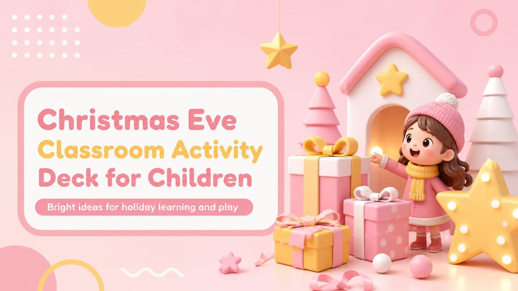 Christmas Eve Classroom Activity Deck for Children preview