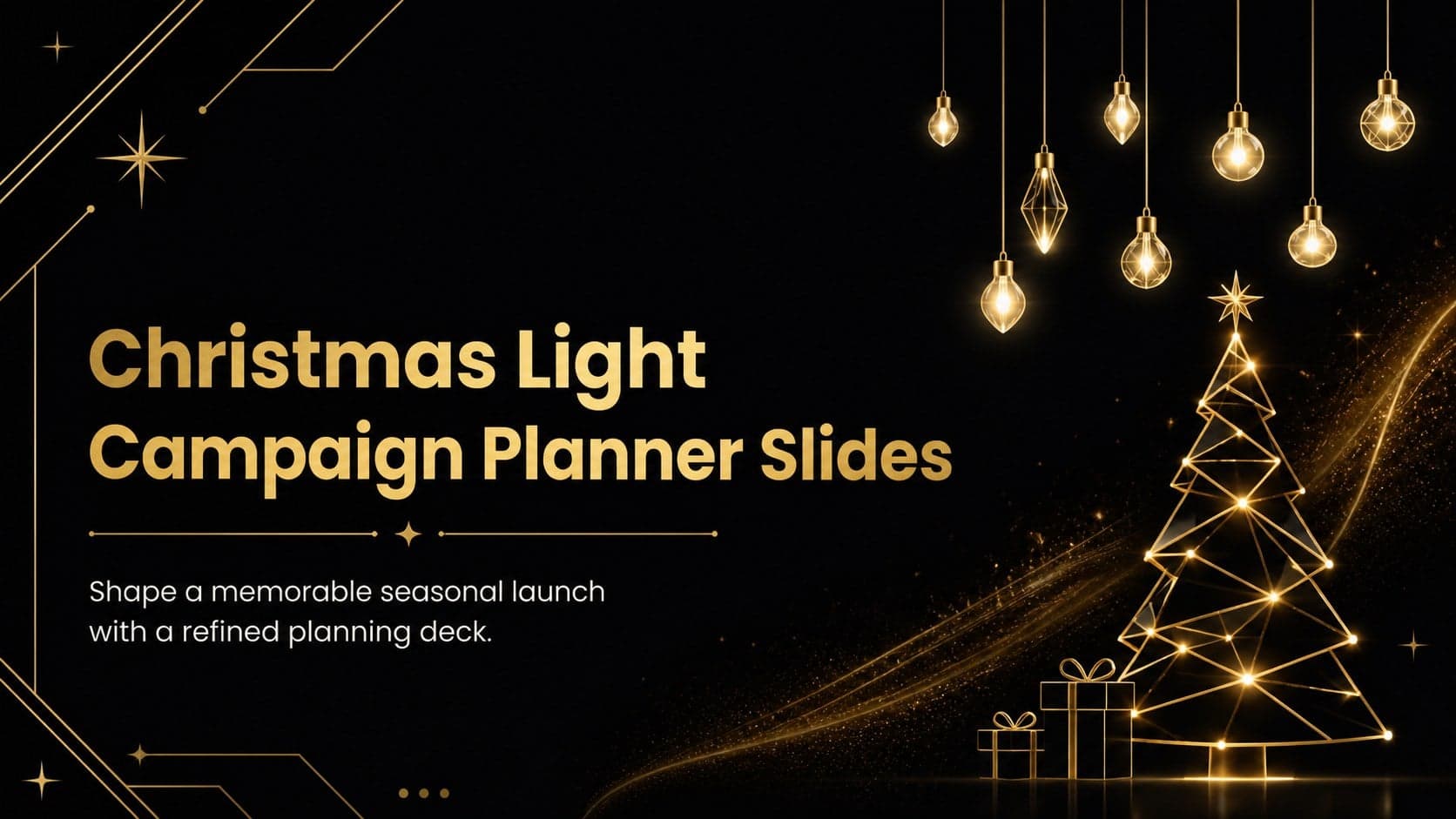 Christmas Light Campaign Planner Slides preview
