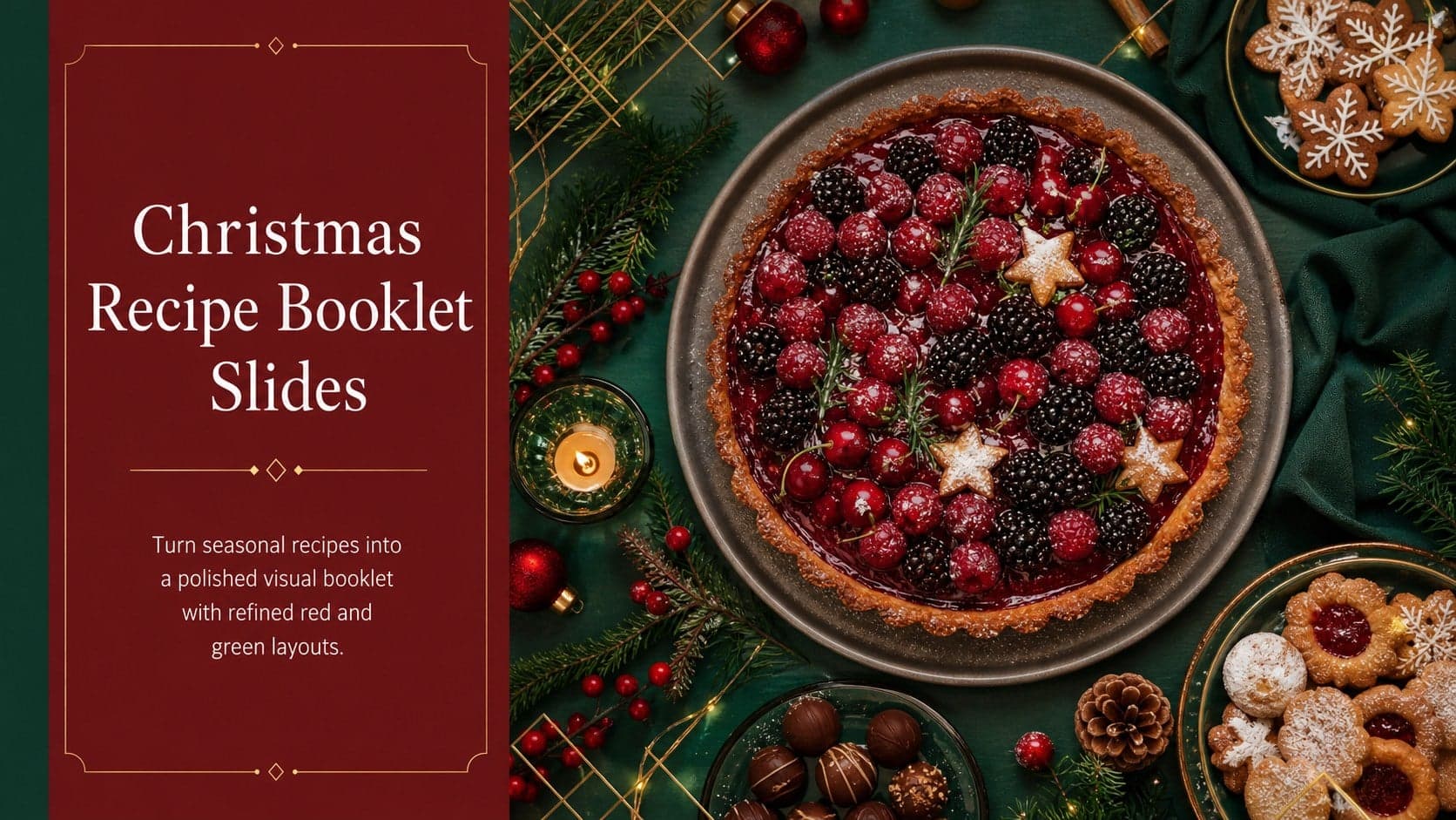 Christmas Recipe Booklet Slides preview