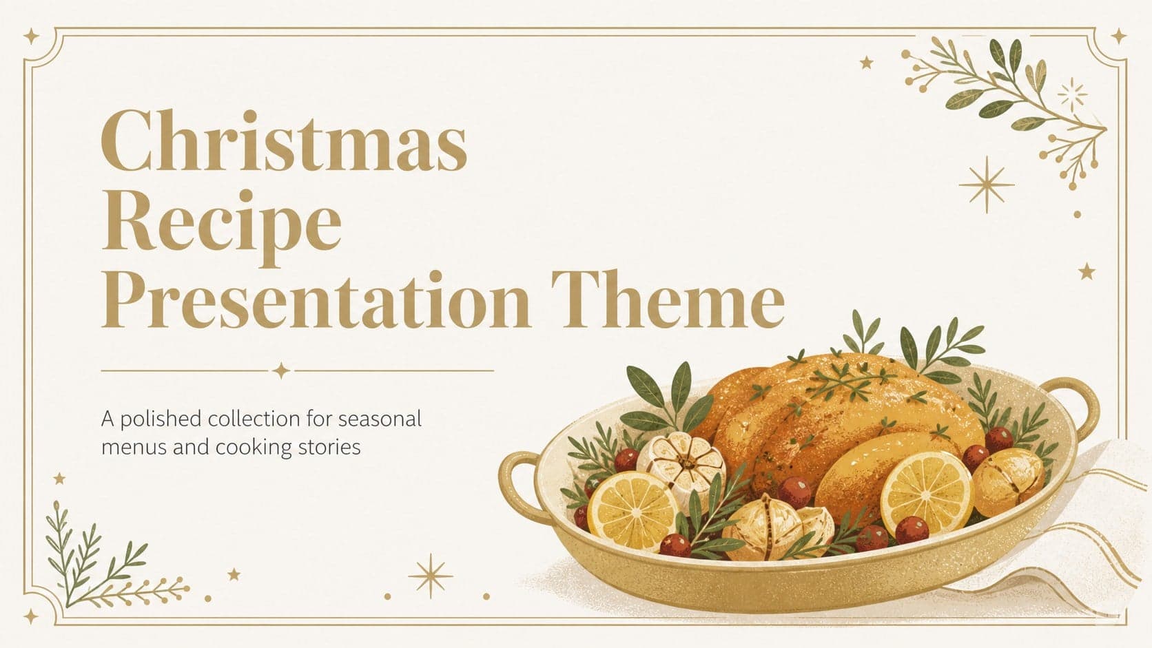 Christmas Recipe Presentation Theme preview