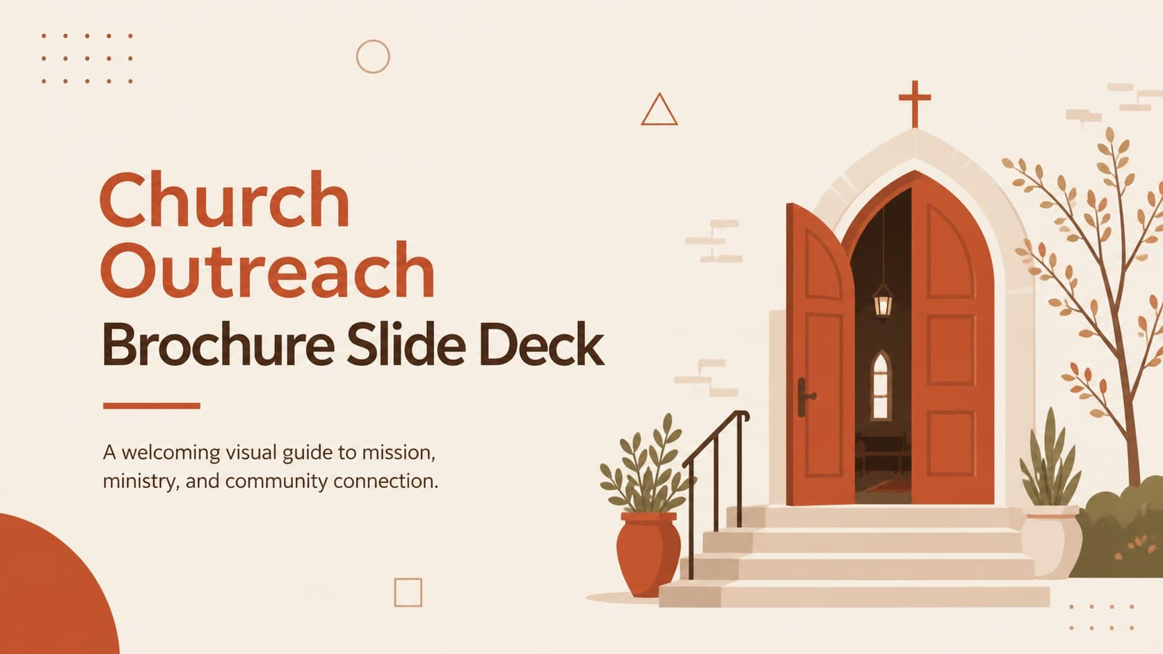 Church Outreach Brochure Slide Deck preview
